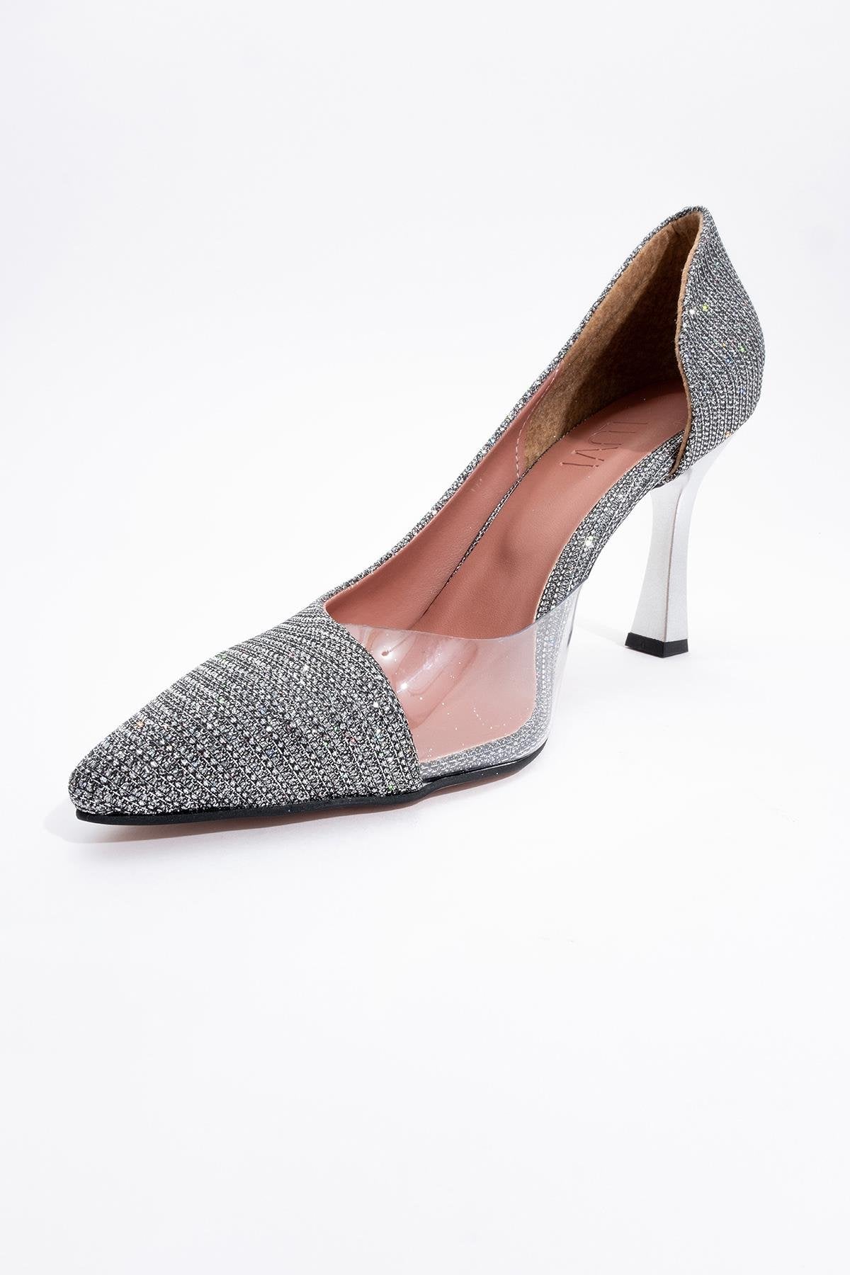 Ursula - Platinum Metallic Heeled Shoe (Women) - Image 2