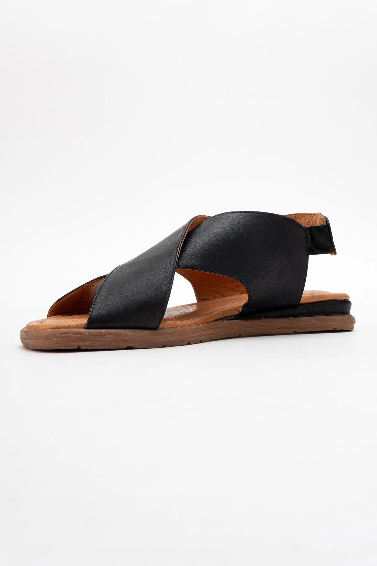 706 - Black Leather Thong Sandals (Women) - Image 4