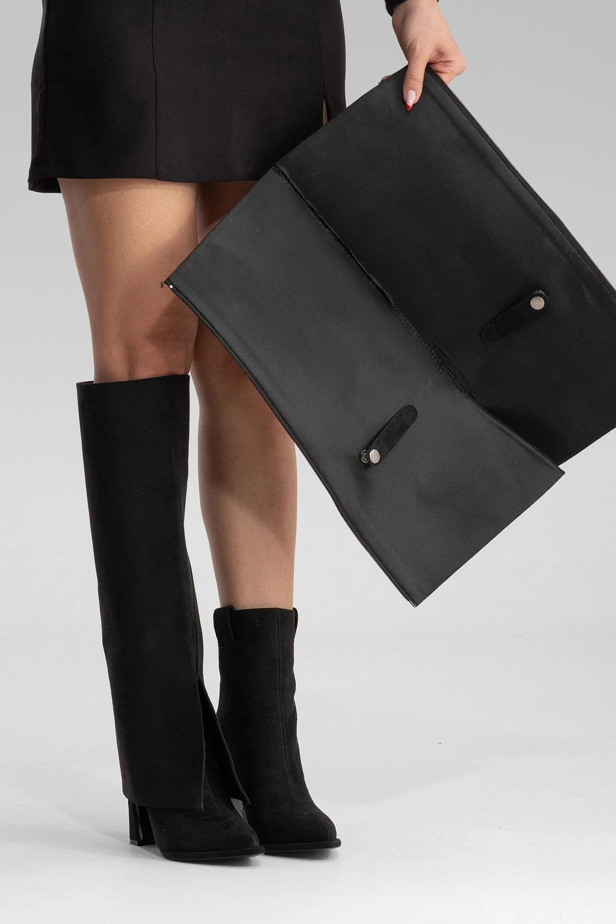 AJA - Black Block Heel Boot (Women) - Image 2