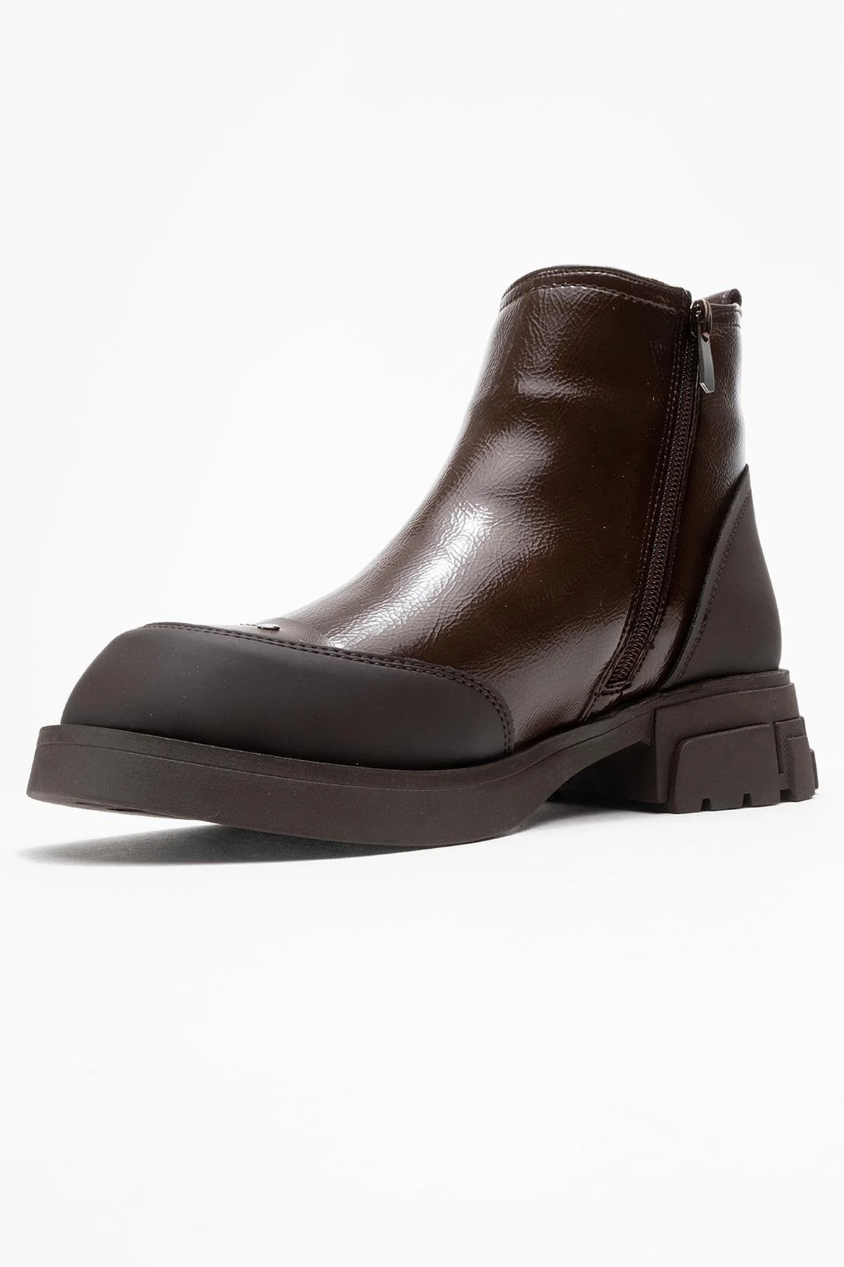 Albia - Brown Patent Boot (Women) - Image 4
