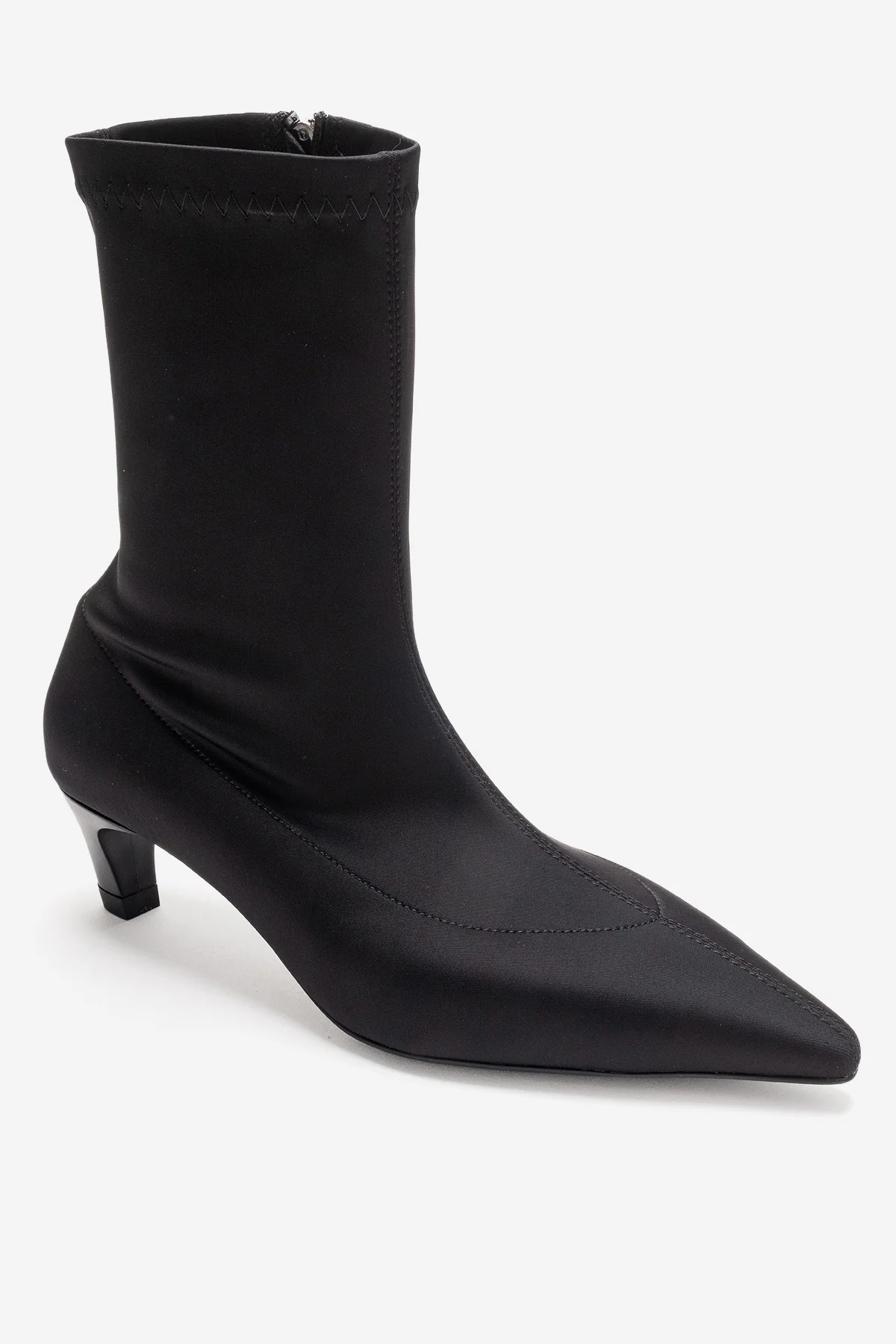 ALORA - Black Scuba Ankle Boot (Women) - Image 4