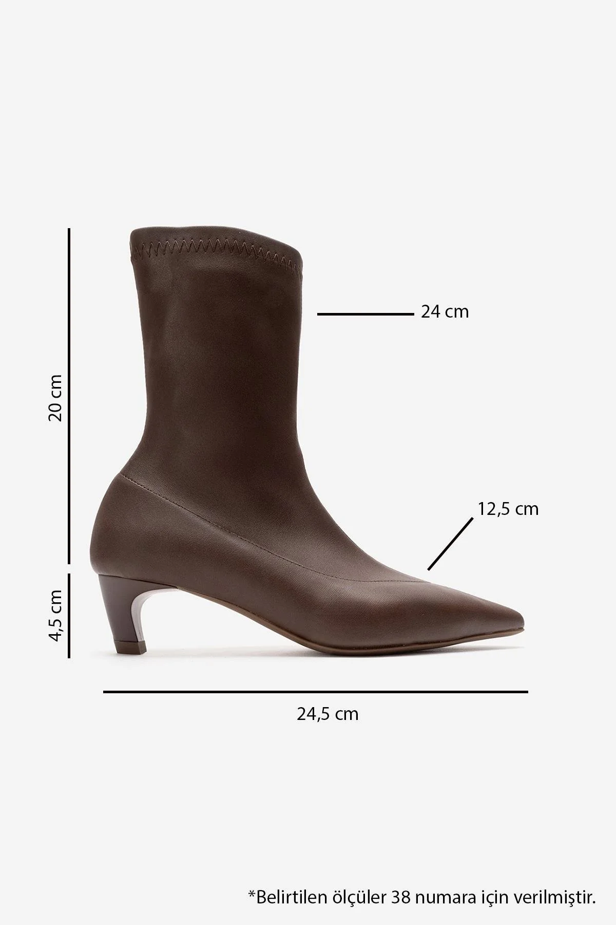 ALORA - Brown Kitten Heel Boot (Women) - Image 6