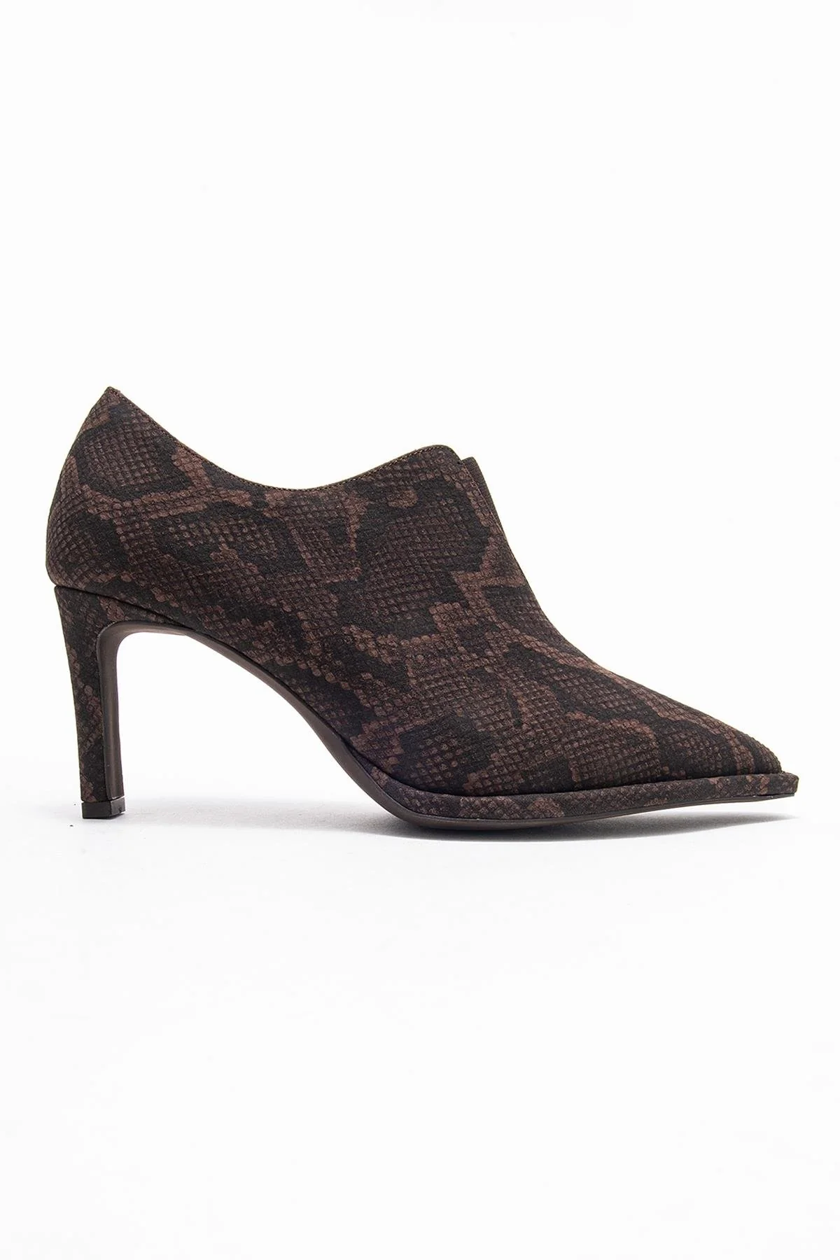 Alya - Brown Patterned Ankle-Heel Shoe (Women) - Image 6