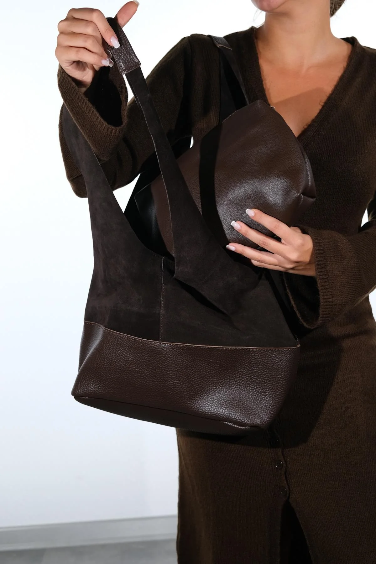 AVOS - Brown Genuine Leather Shoulder Bag (Women) - Image 4