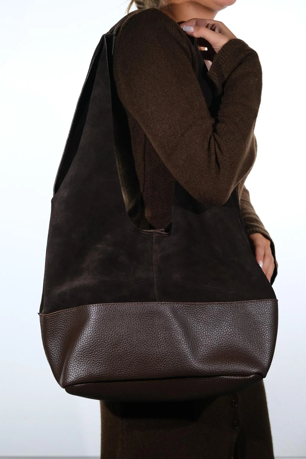 AVOS - Brown Genuine Leather Shoulder Bag (Women) - Image 5