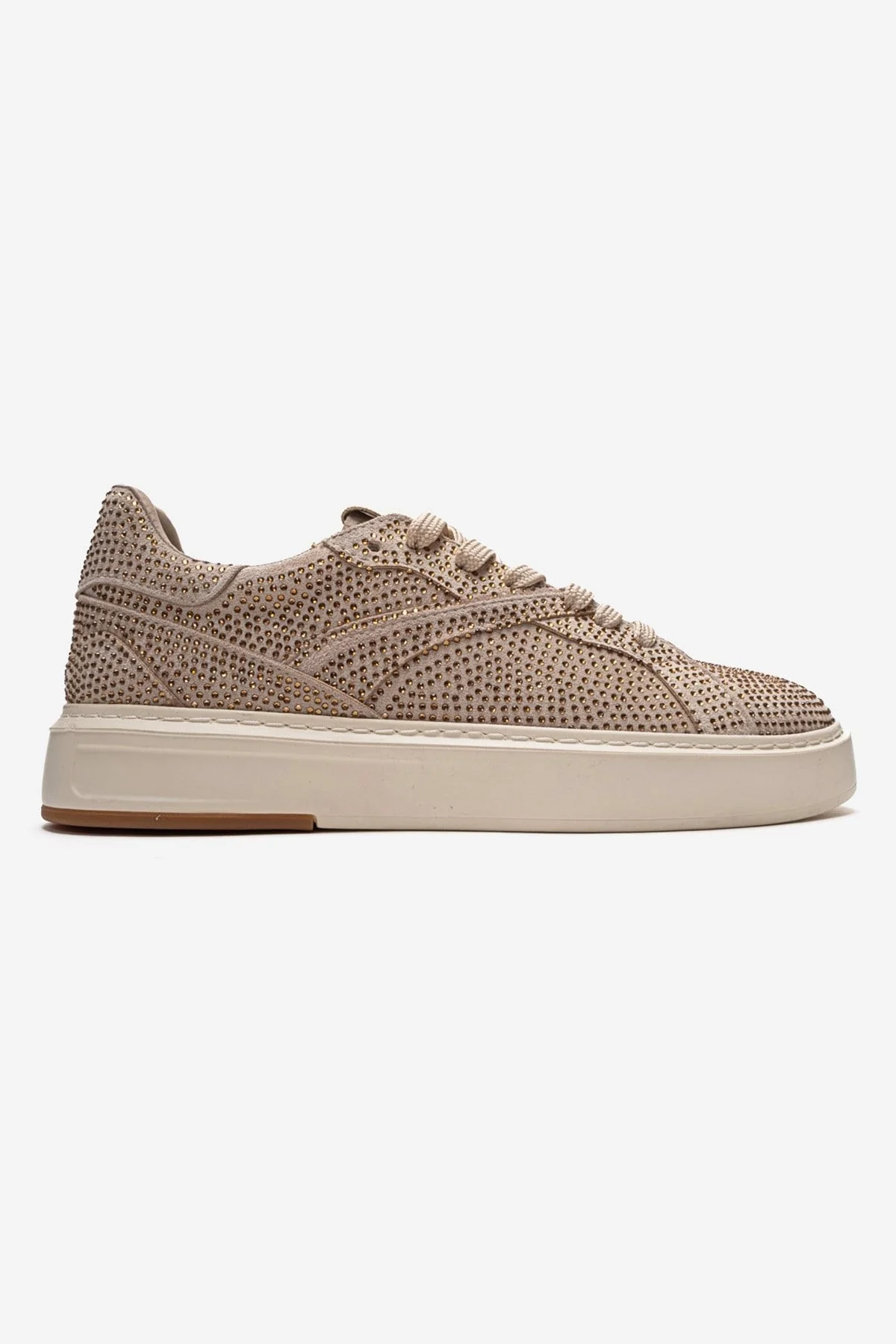BERINA - Beige Embellished Sneaker (Women) - Image 4