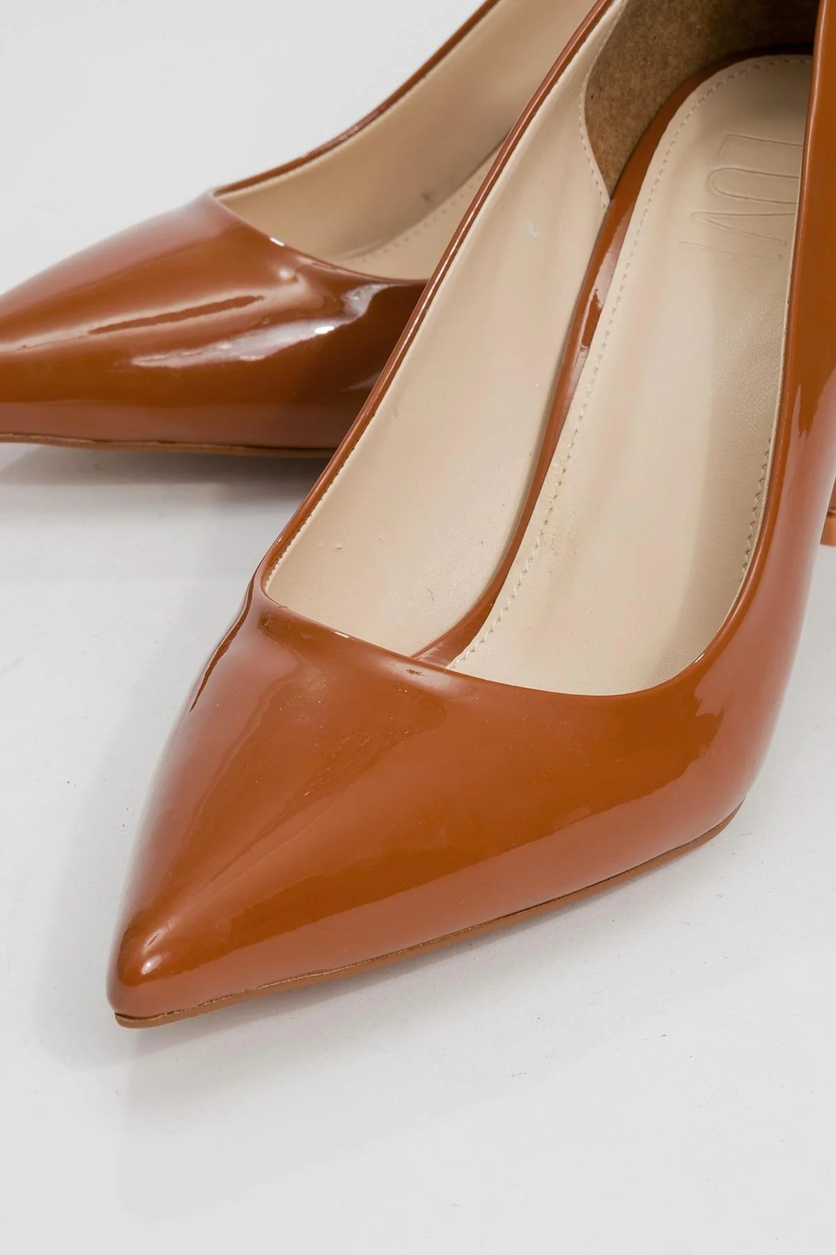 Calse - Cognac Patent Heeled Shoe (Women) - Image 3
