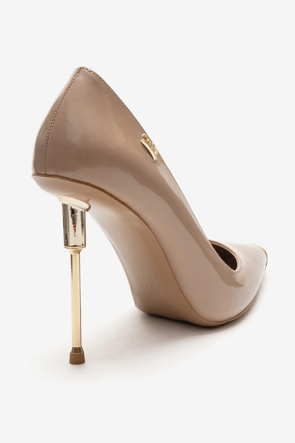 CARLAS - Beige Patent Stiletto Pump (Women) - Image 5