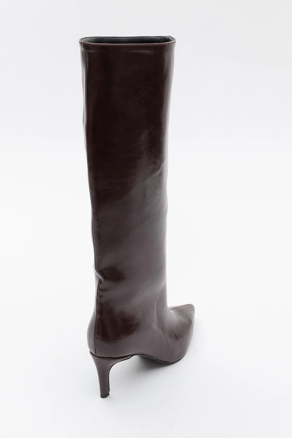 Cassandra Burgundy Cilt High‑Heel Boot (Women) - Image 4