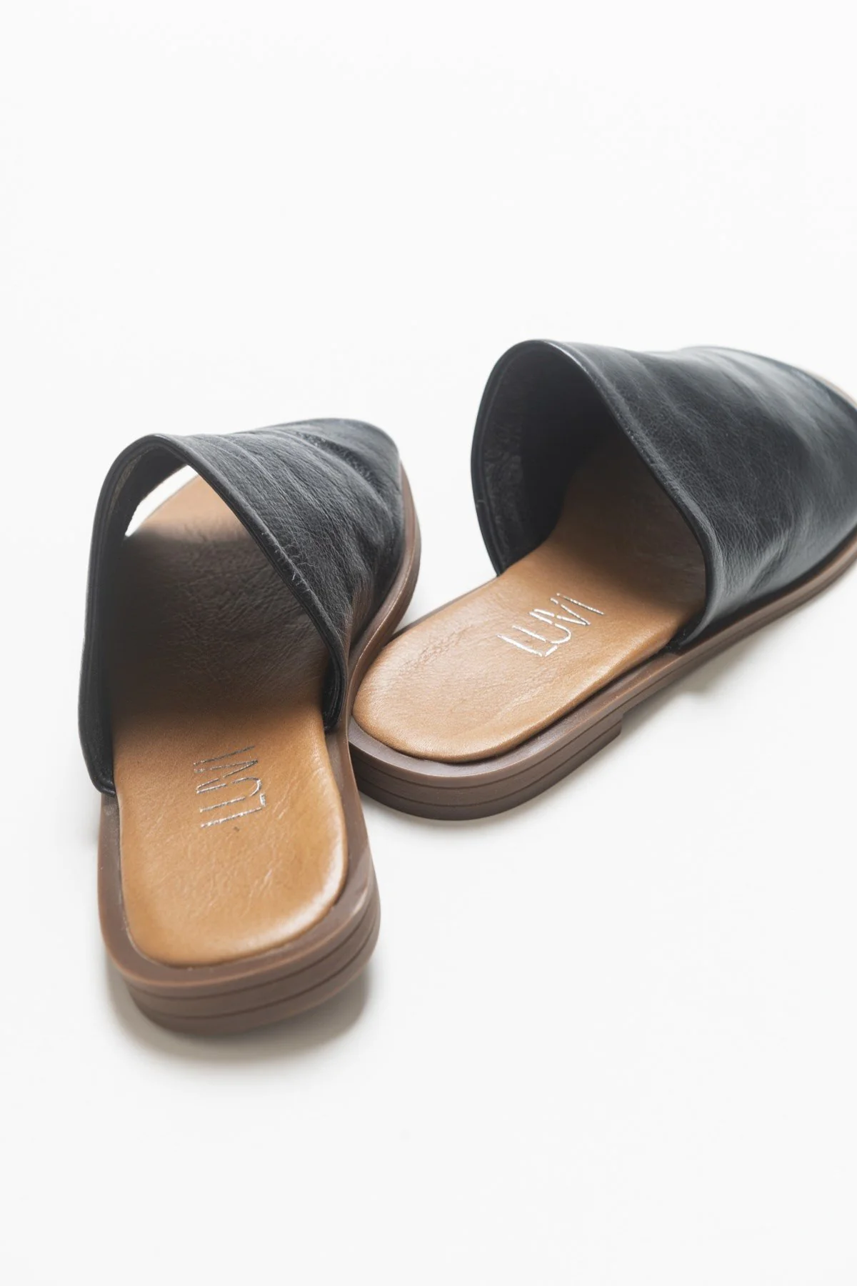 Clau - Black Leather Sandal (Women) - Image 5