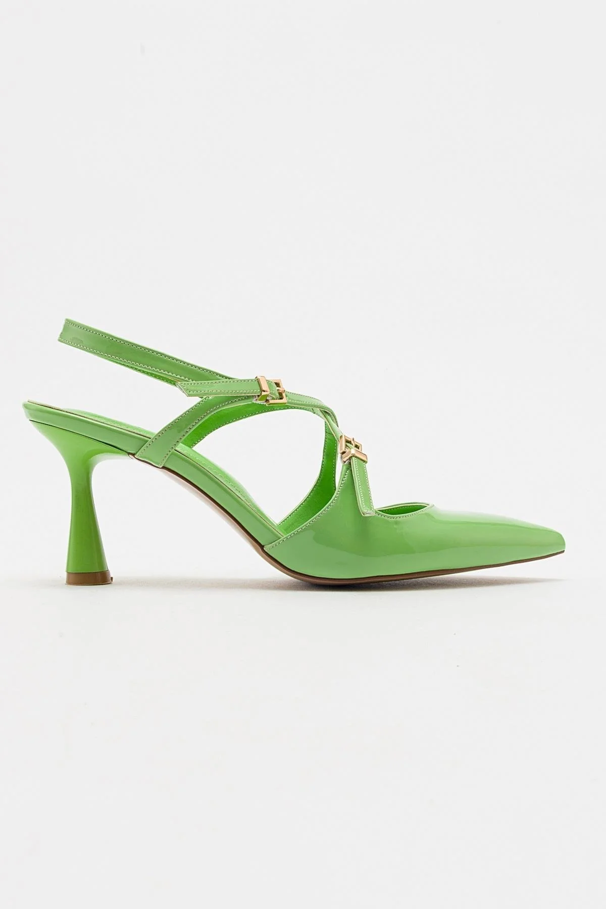 Coje - Pistachio Patent Pointed Toe Stiletto Pump (Women) - Image 6