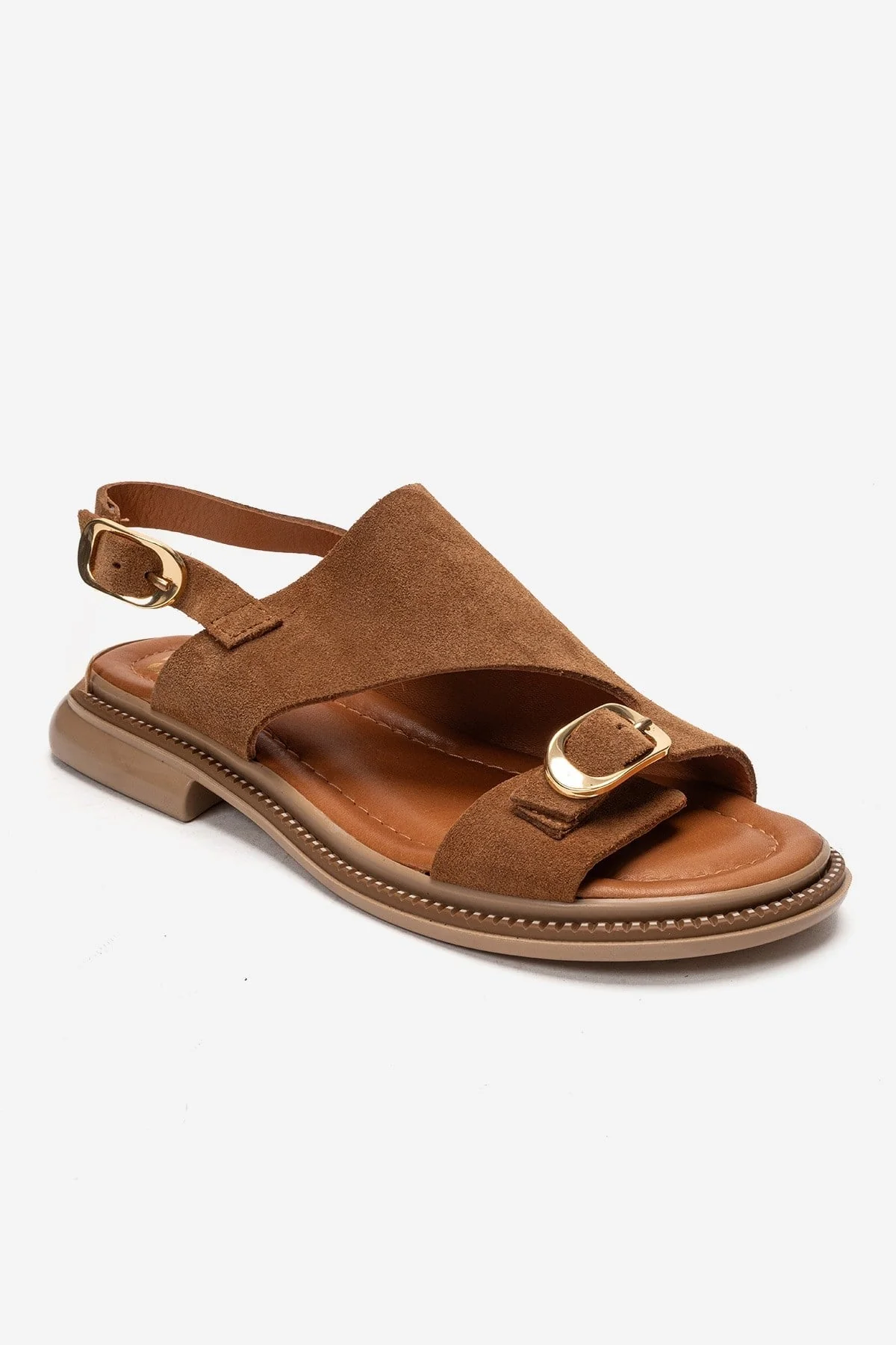 CRUEL - Camel Genuine Leather Sandal (Women) - Image 3