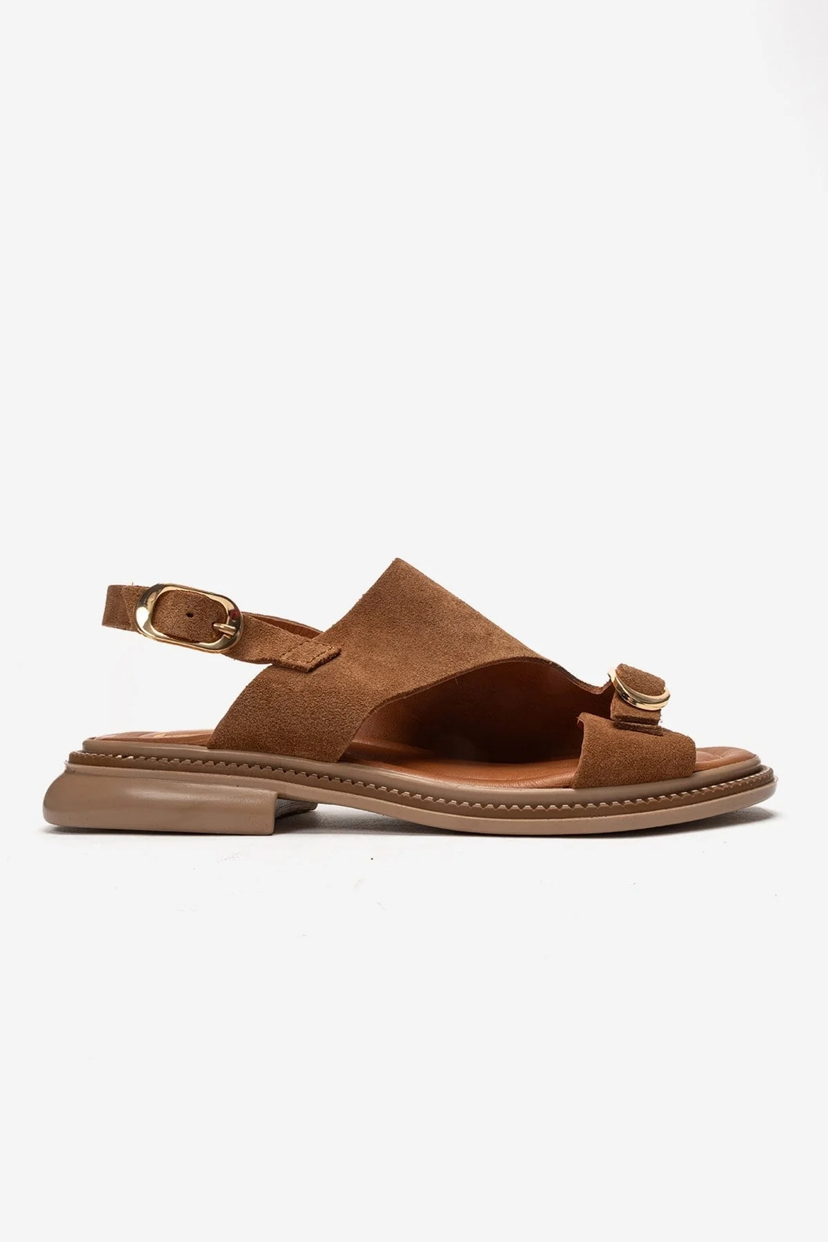 CRUEL - Camel Genuine Leather Sandal (Women) - Image 4