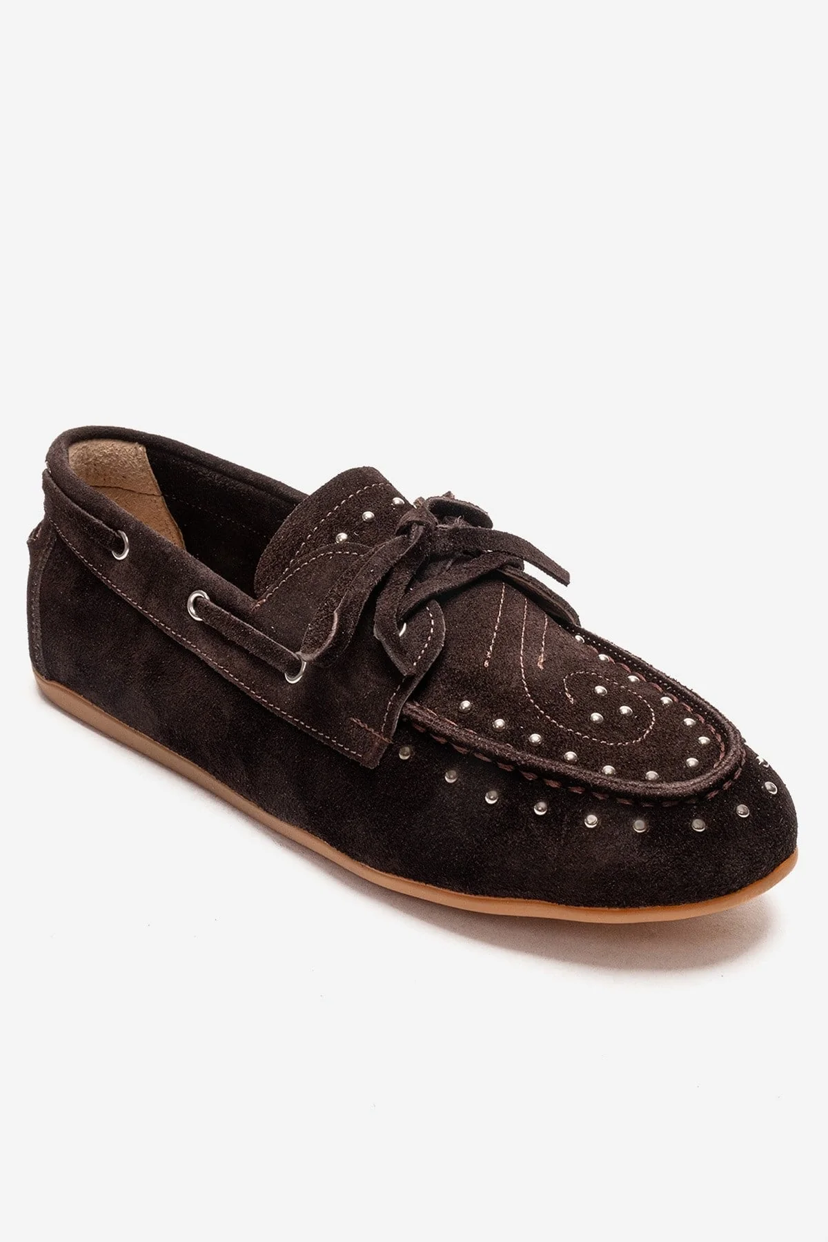 CUESTA - Brown Genuine Leather Loafer Shoe (Women) - Image 3