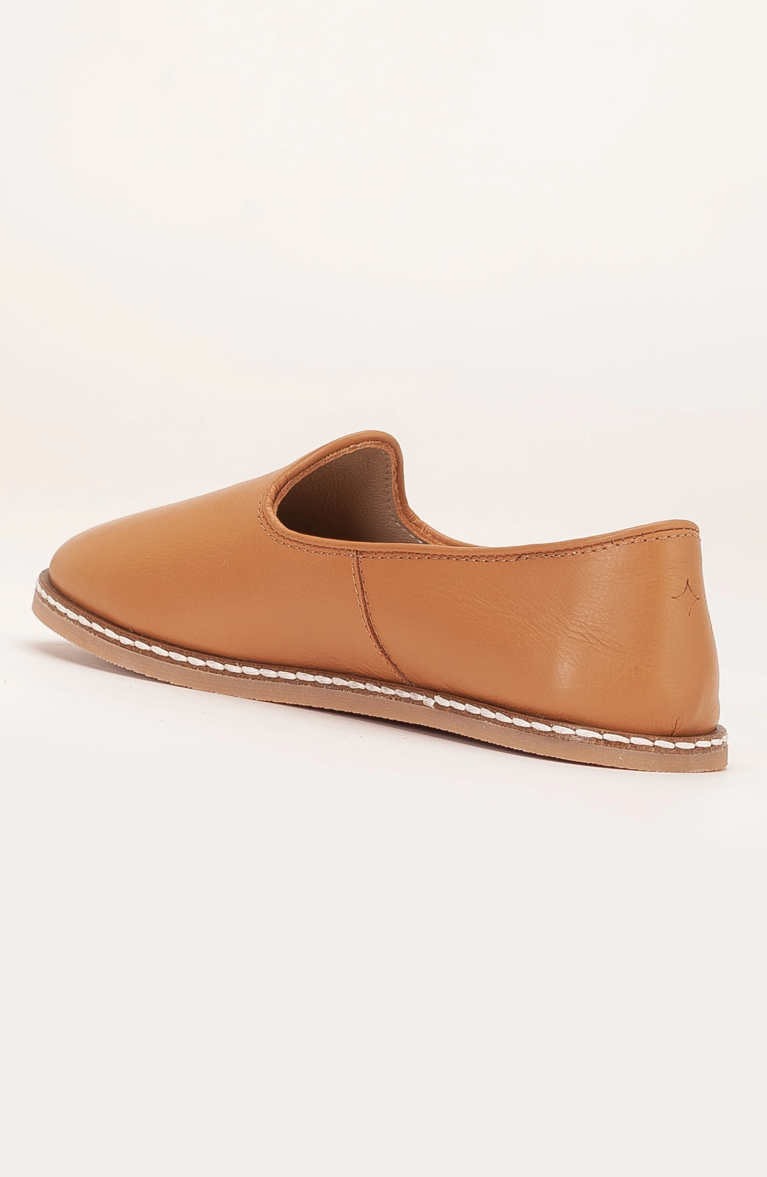 Dalya - Cognac Brown Leather Slip On (Women) - Image 4