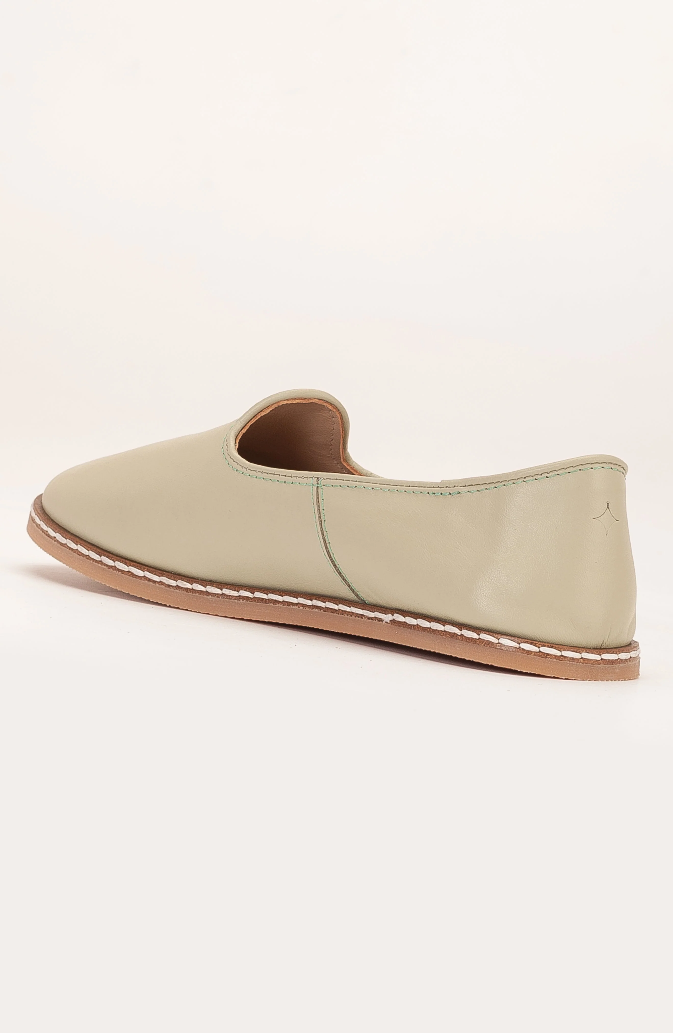 Dalya - Sage Green Leather Slip On (Women) - Image 4