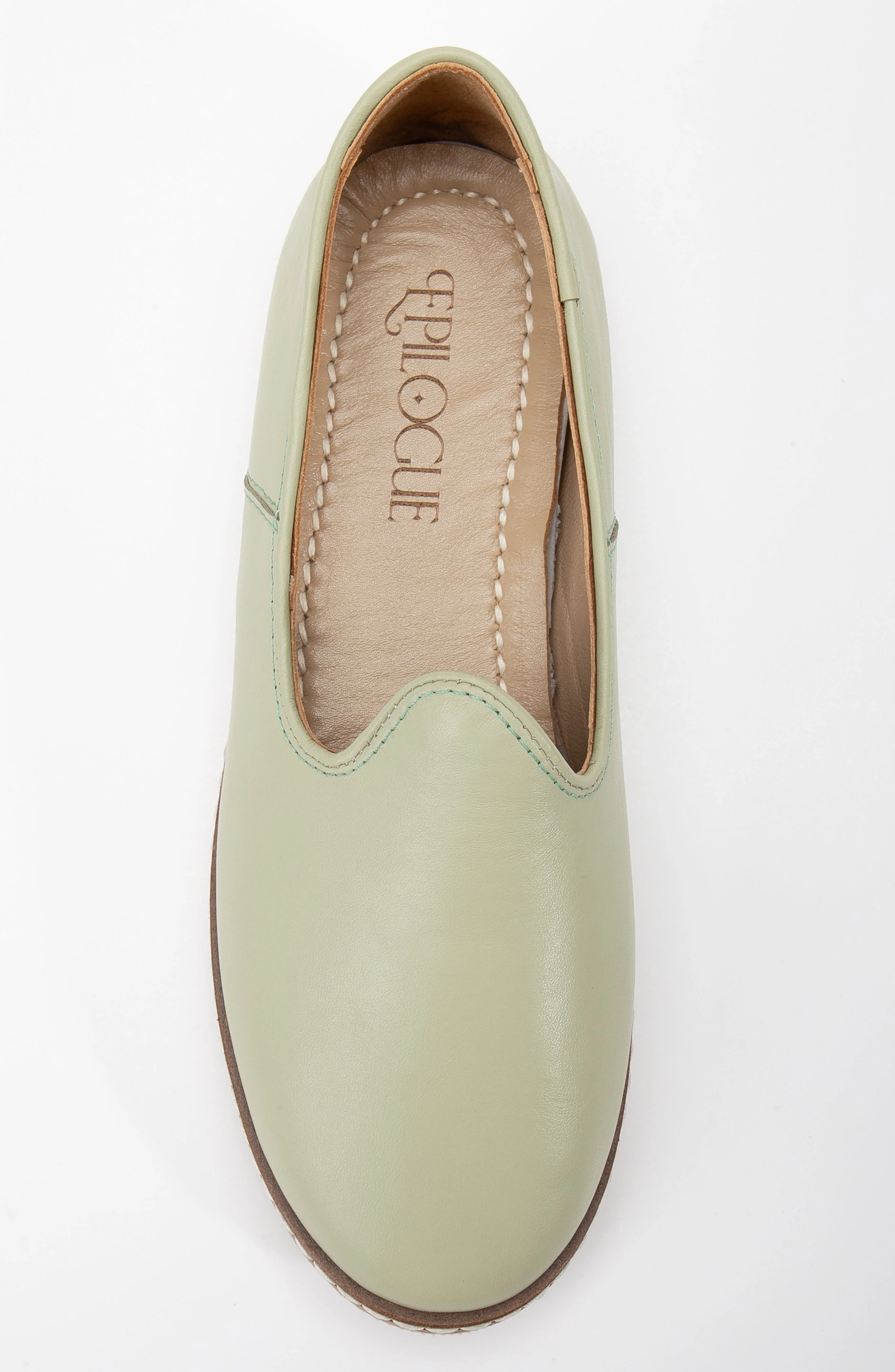 Dalya - Sage Green Leather Slip On (Women) - Image 5