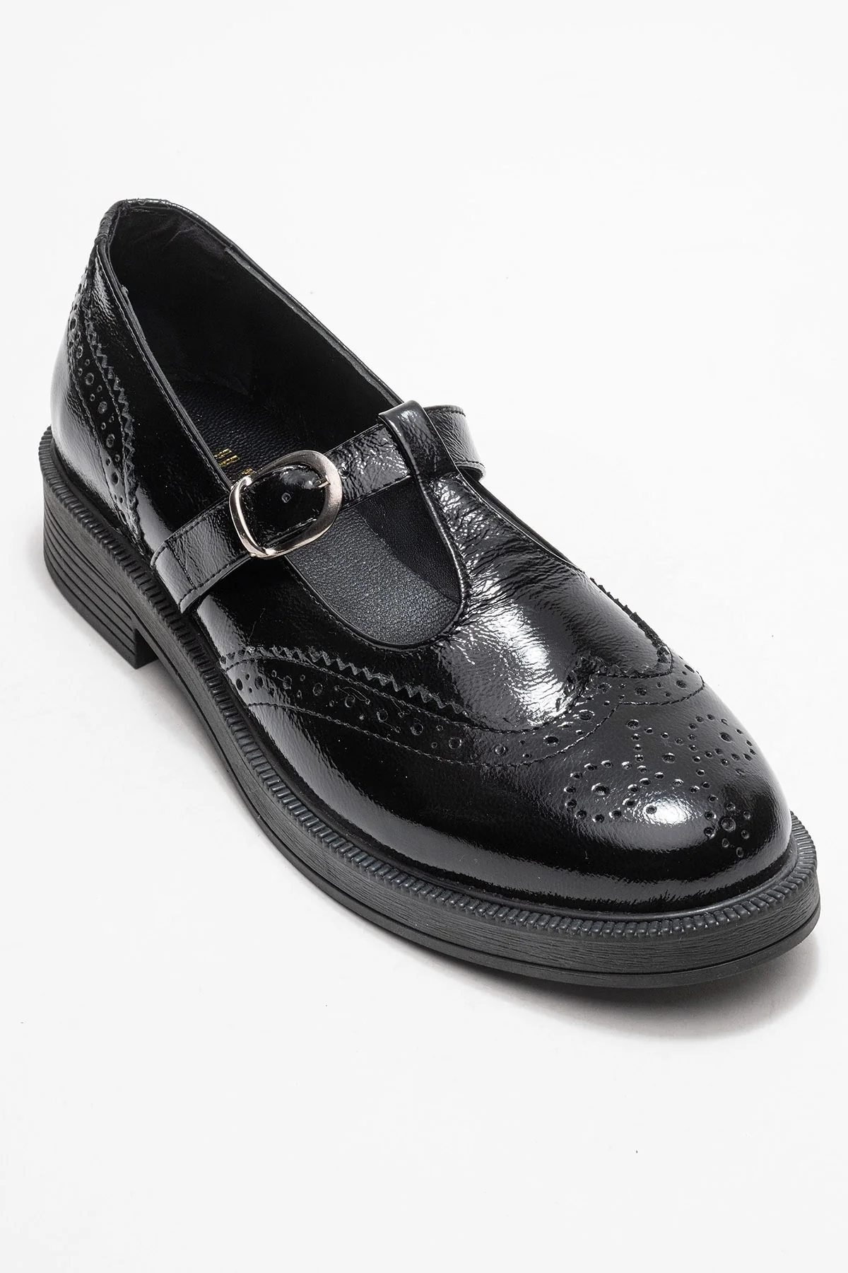 Dorian - Black Patent Genuine Leather Loafer (Women) - Image 3