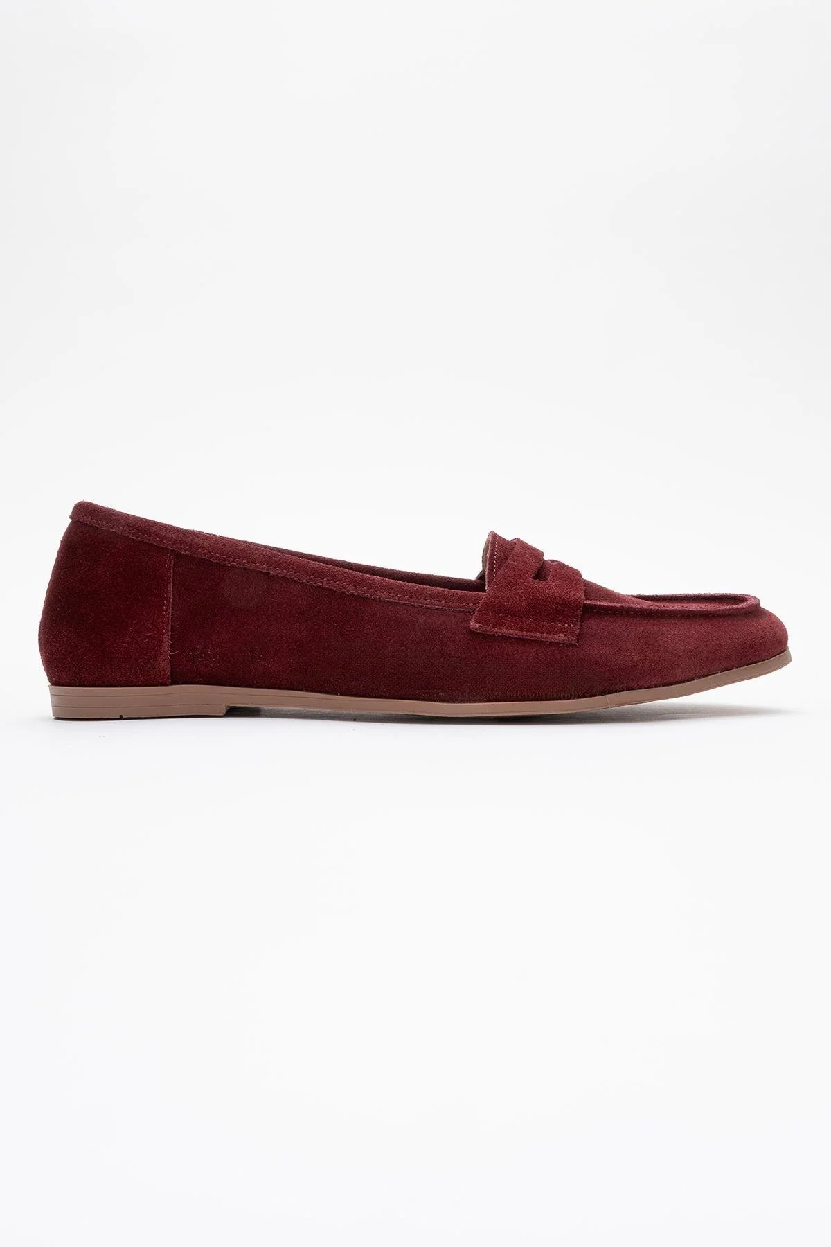 Dorothy - Burgundy Suede Leather Loafers - Image 6