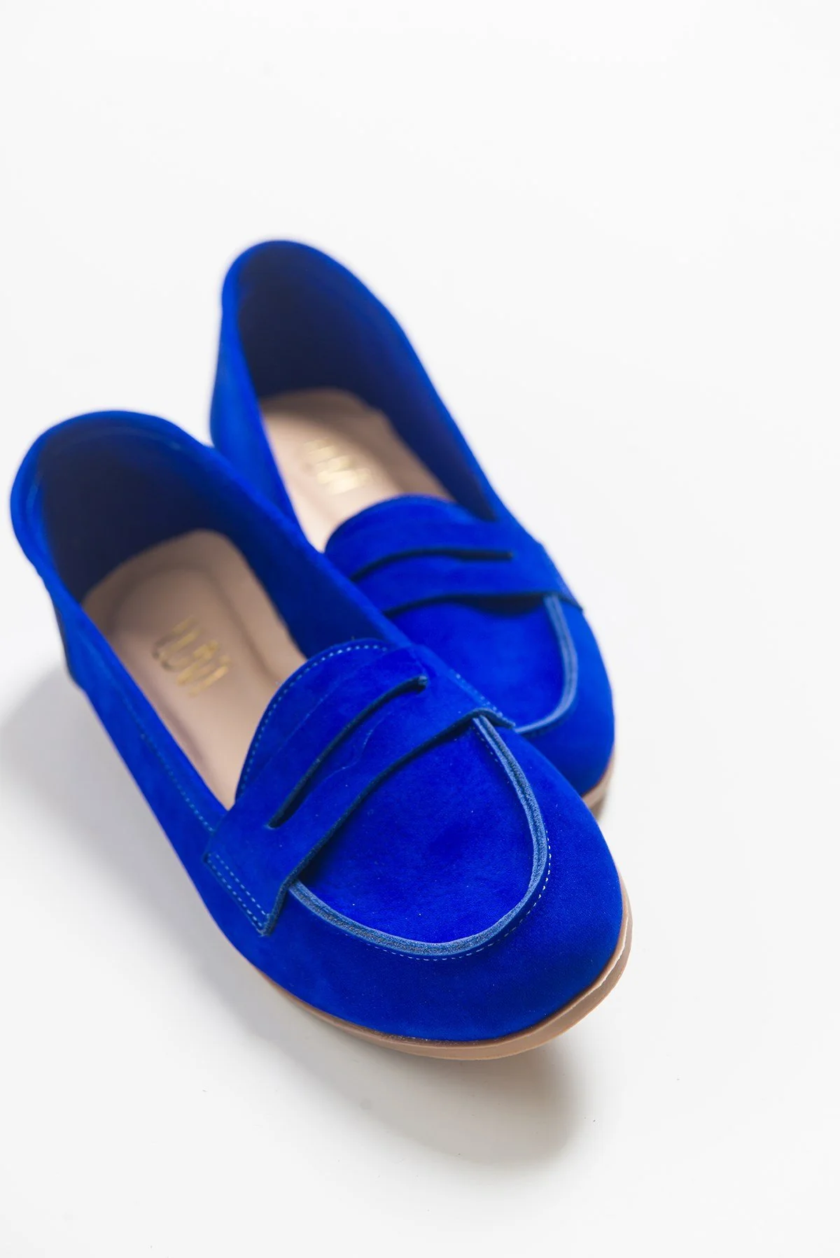 Dorothy - Dark Blue Suede Leather Loafers - Image 2