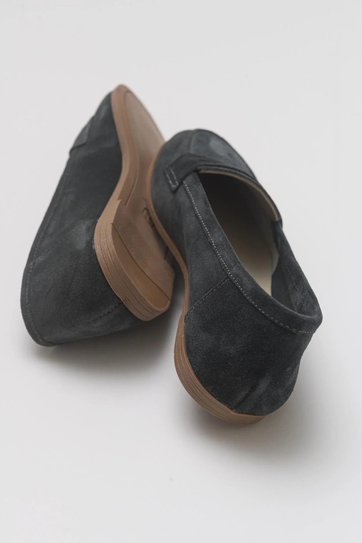 Dorothy - Dark Charcoal Suede Leather Loafers - Image 3