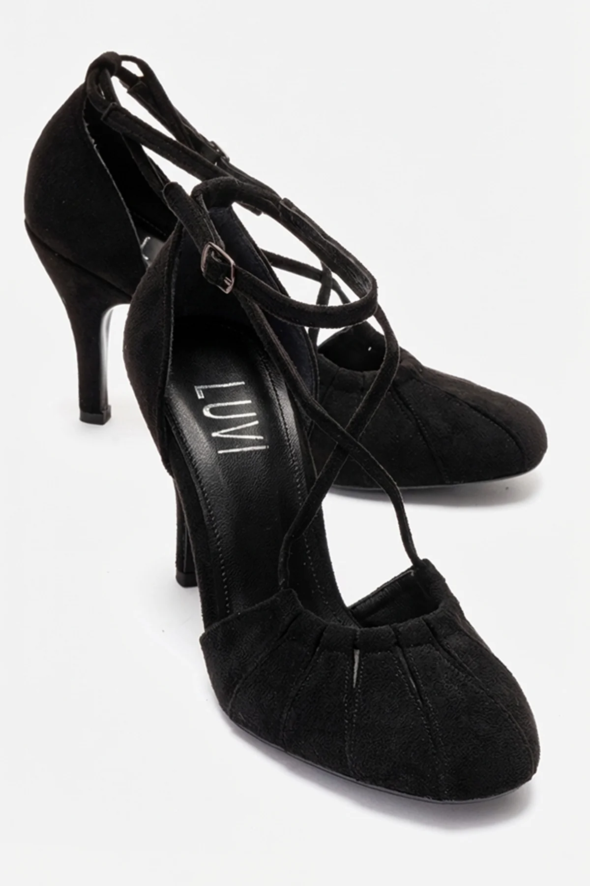 ELIZA - Black Suede Stiletto Pump (Women)