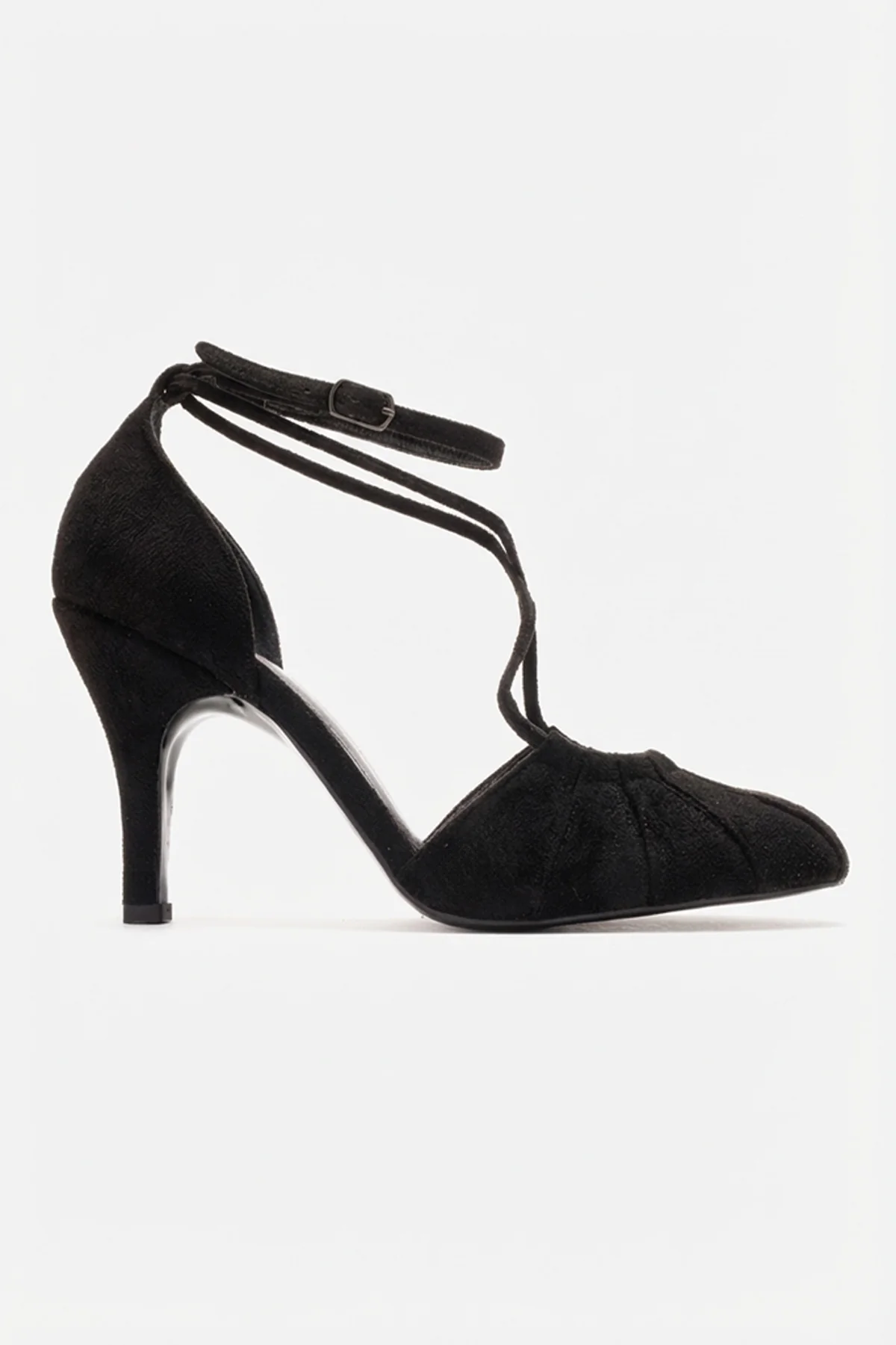 ELIZA - Black Suede Stiletto Pump (Women) - Image 6