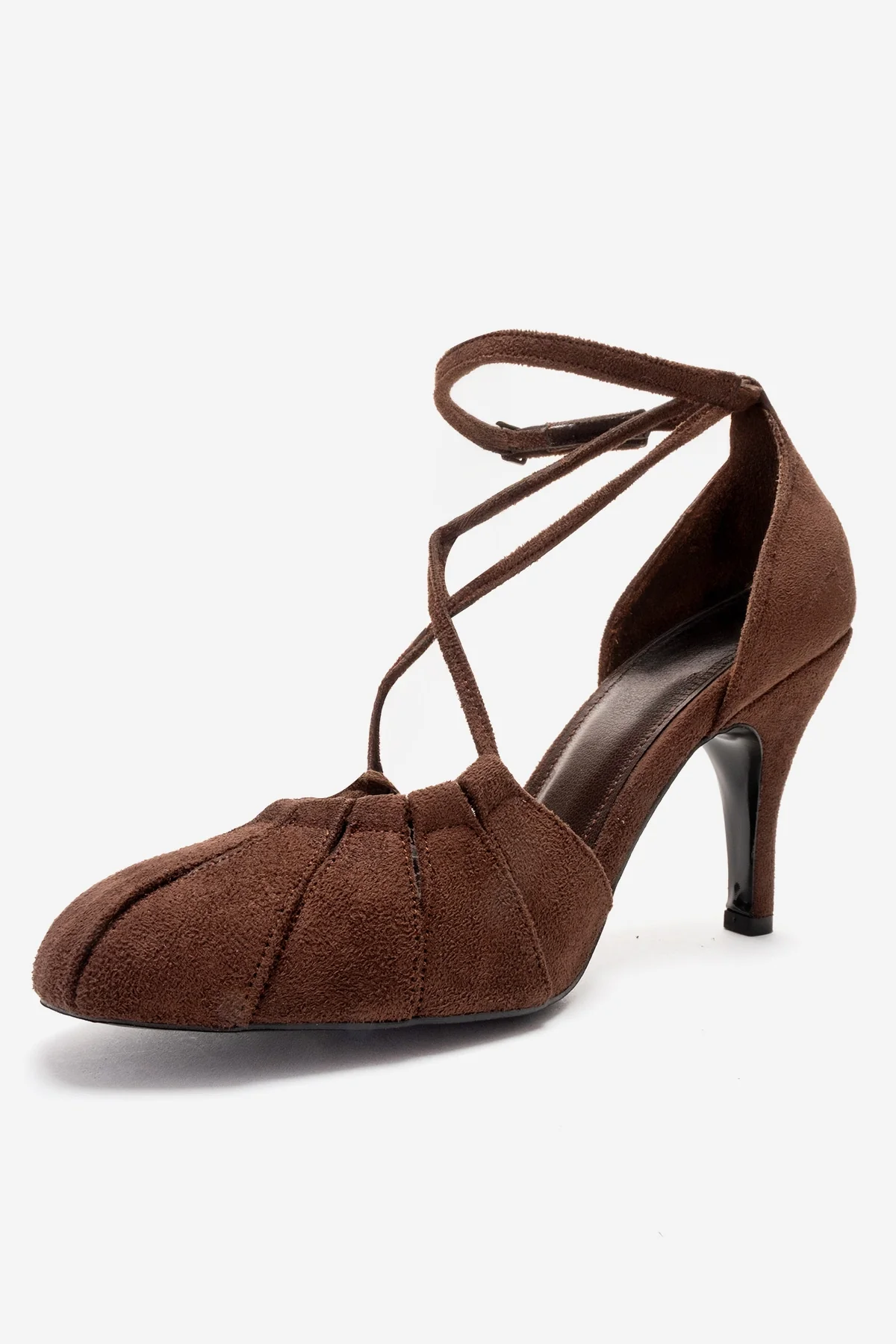 ELIZA - Brown Suede Stiletto Pump (Women) - Image 4