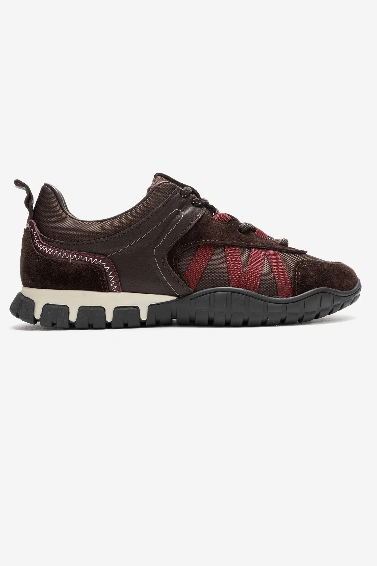 FIERA - Brown Burgundy Genuine Leather Sneaker (Women) - Image 6