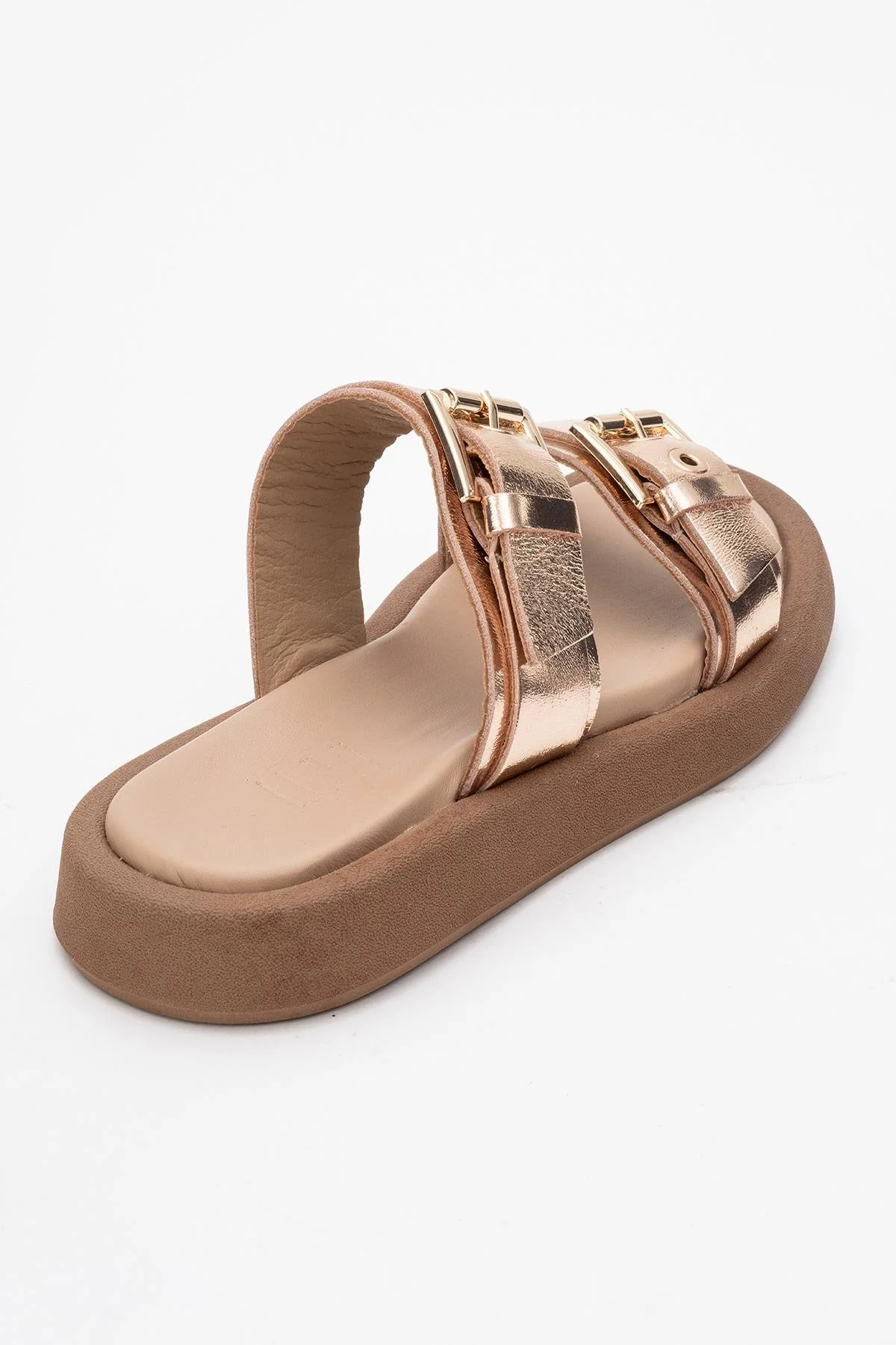 Finezza - Rose Leather Two-Strap Sandal (Women) - Image 4