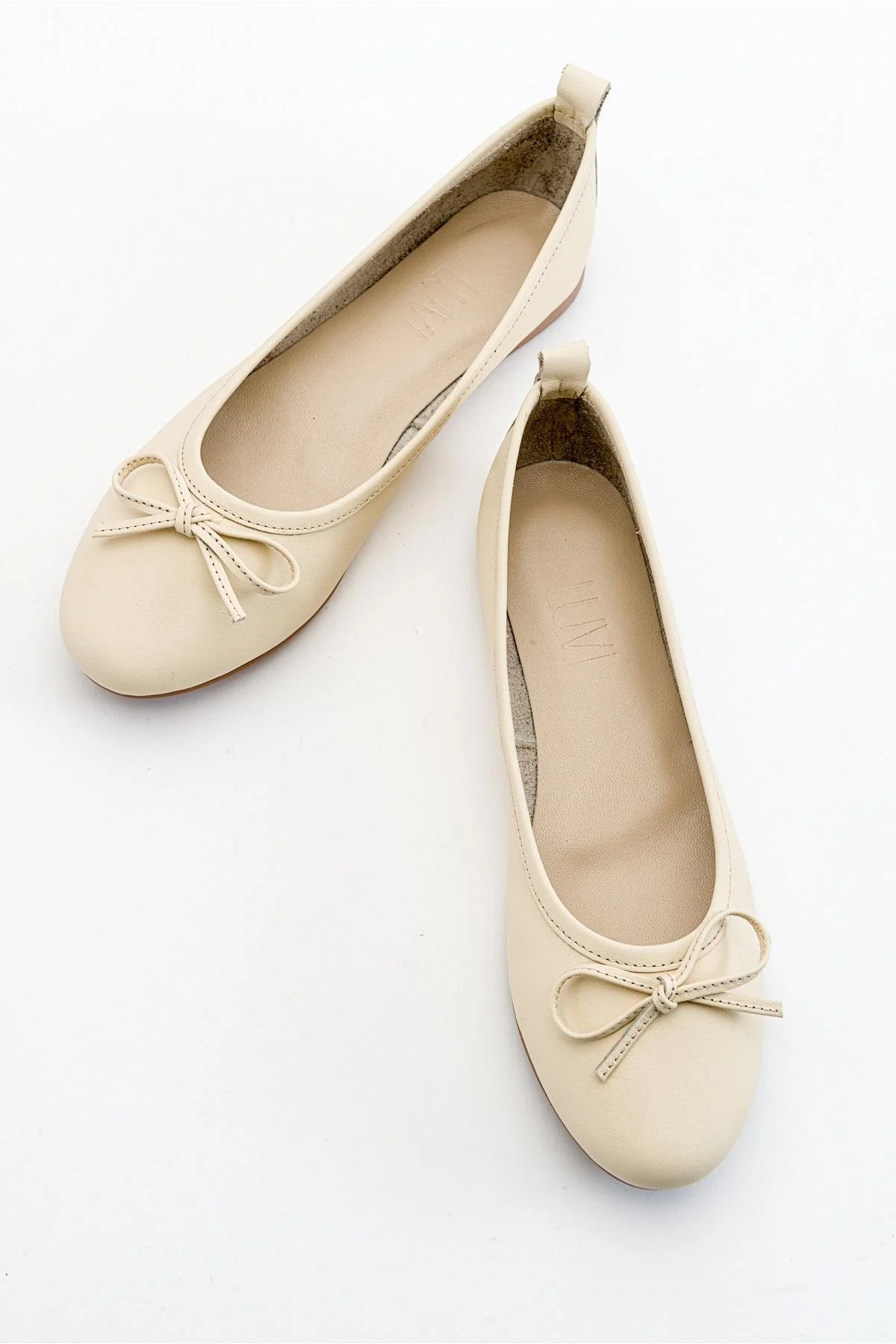 Florence - Beige Ballerina Flats - Image 3