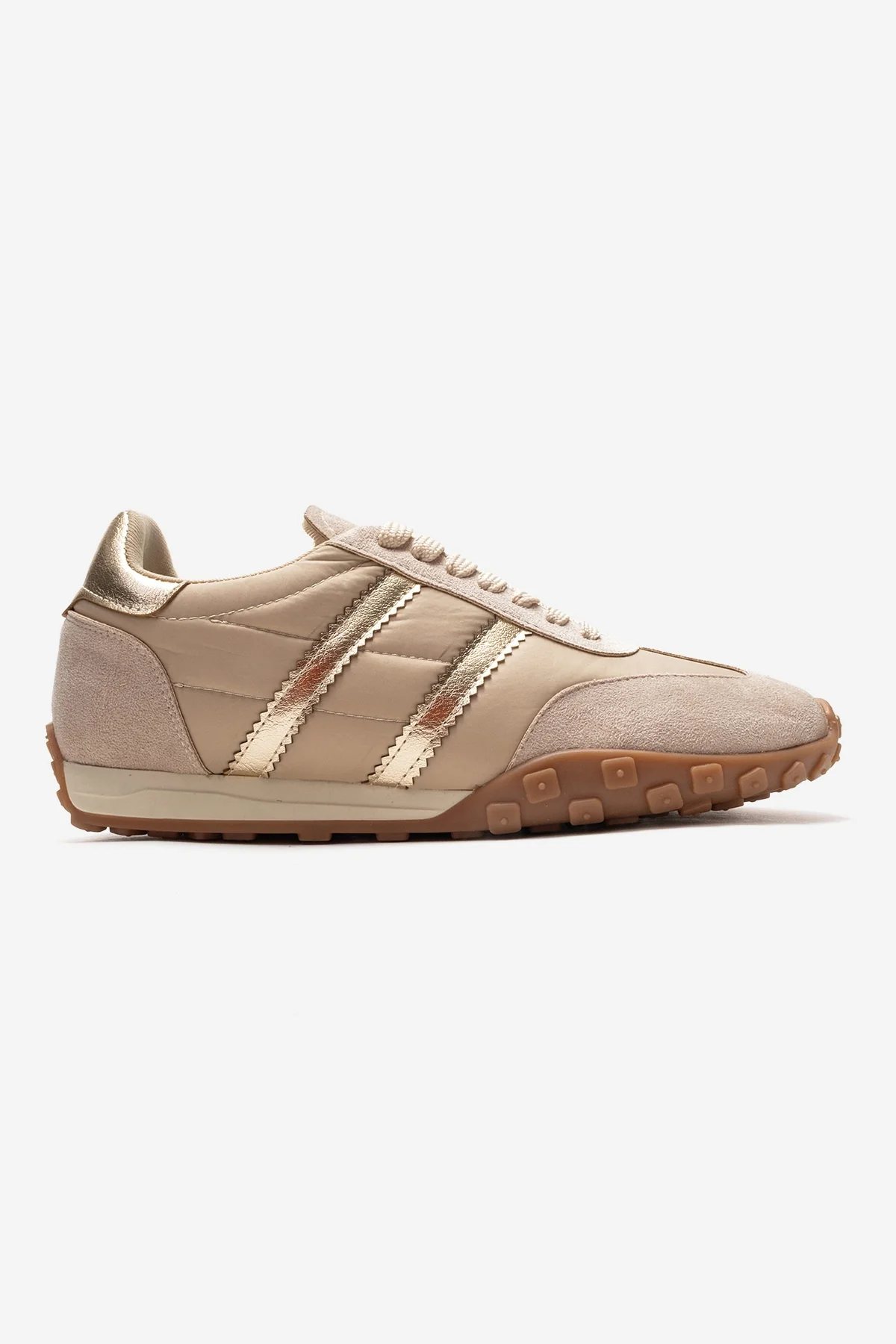 FLUX - Beige Suede Sneaker (Women) - Image 4