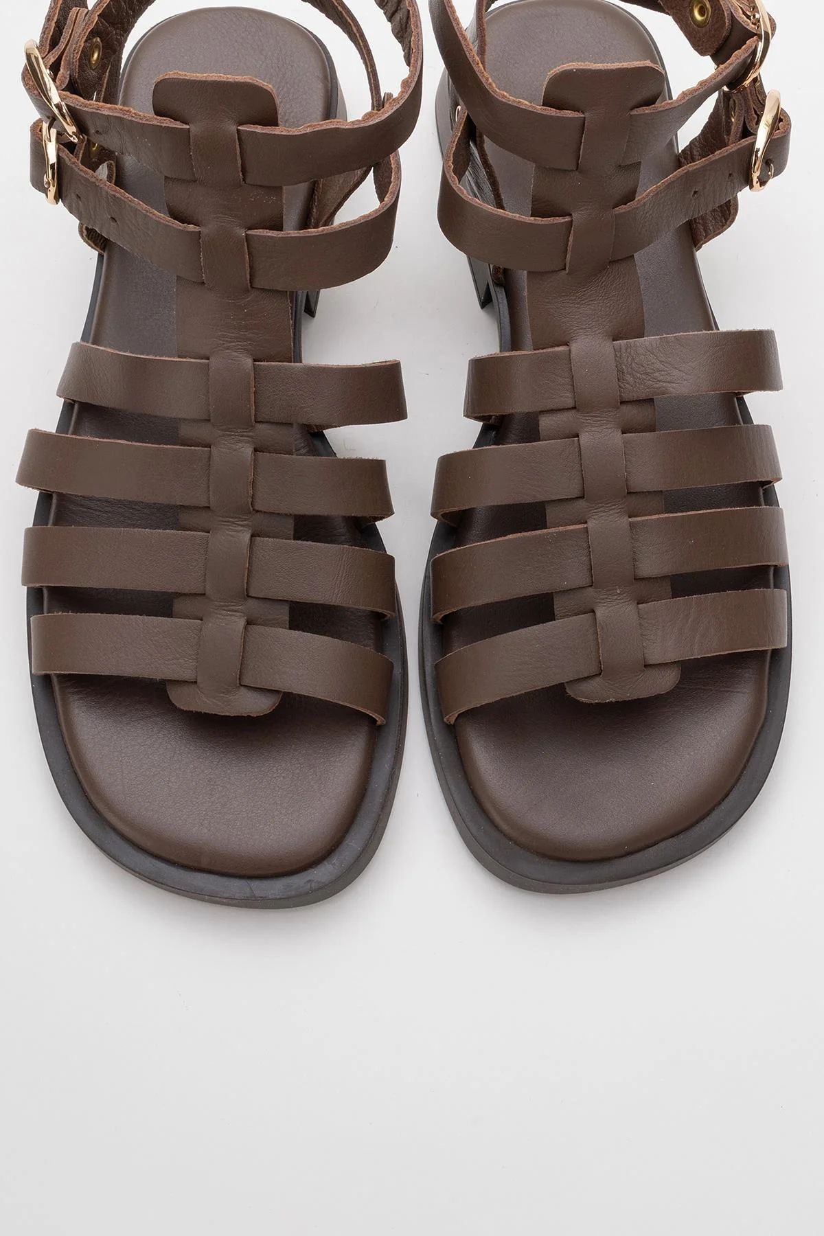 Frade - Brown Leather Sandal (Women) - Image 2