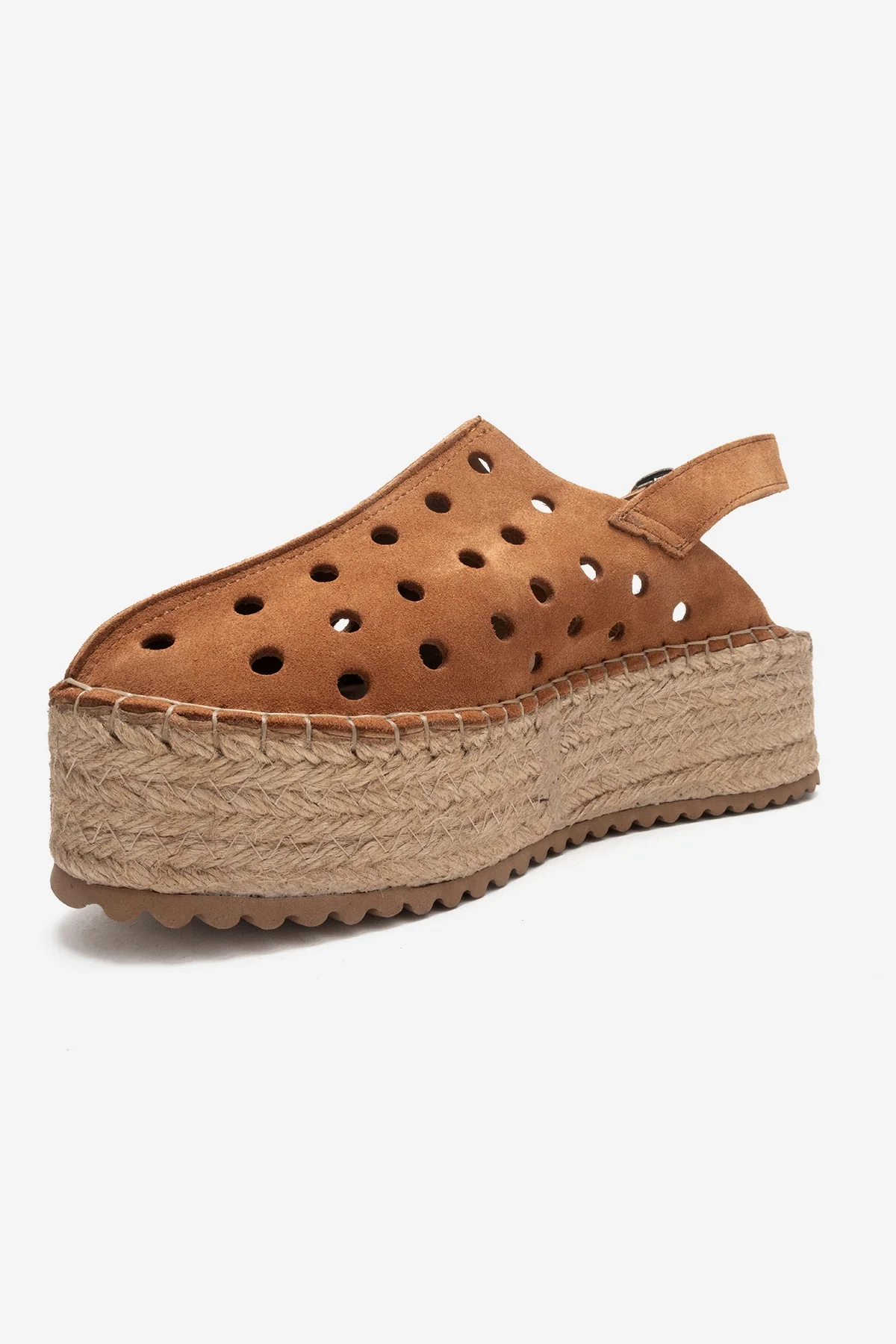 FRAGA - Tan Genuine Leather Wedge Sandal (Women) - Image 4