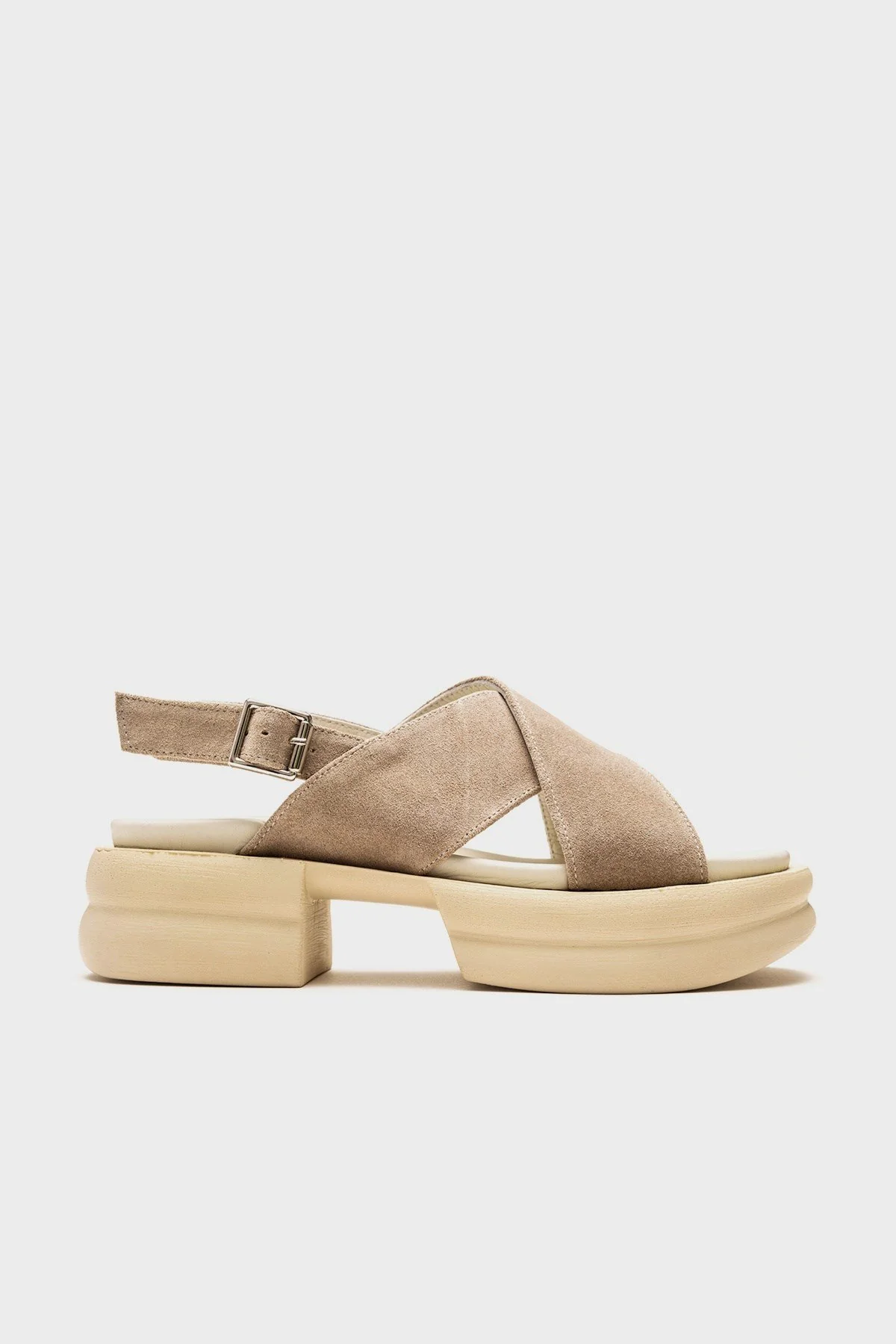 Gers - Beige Genuine Leather Sandal (Women) - Image 6