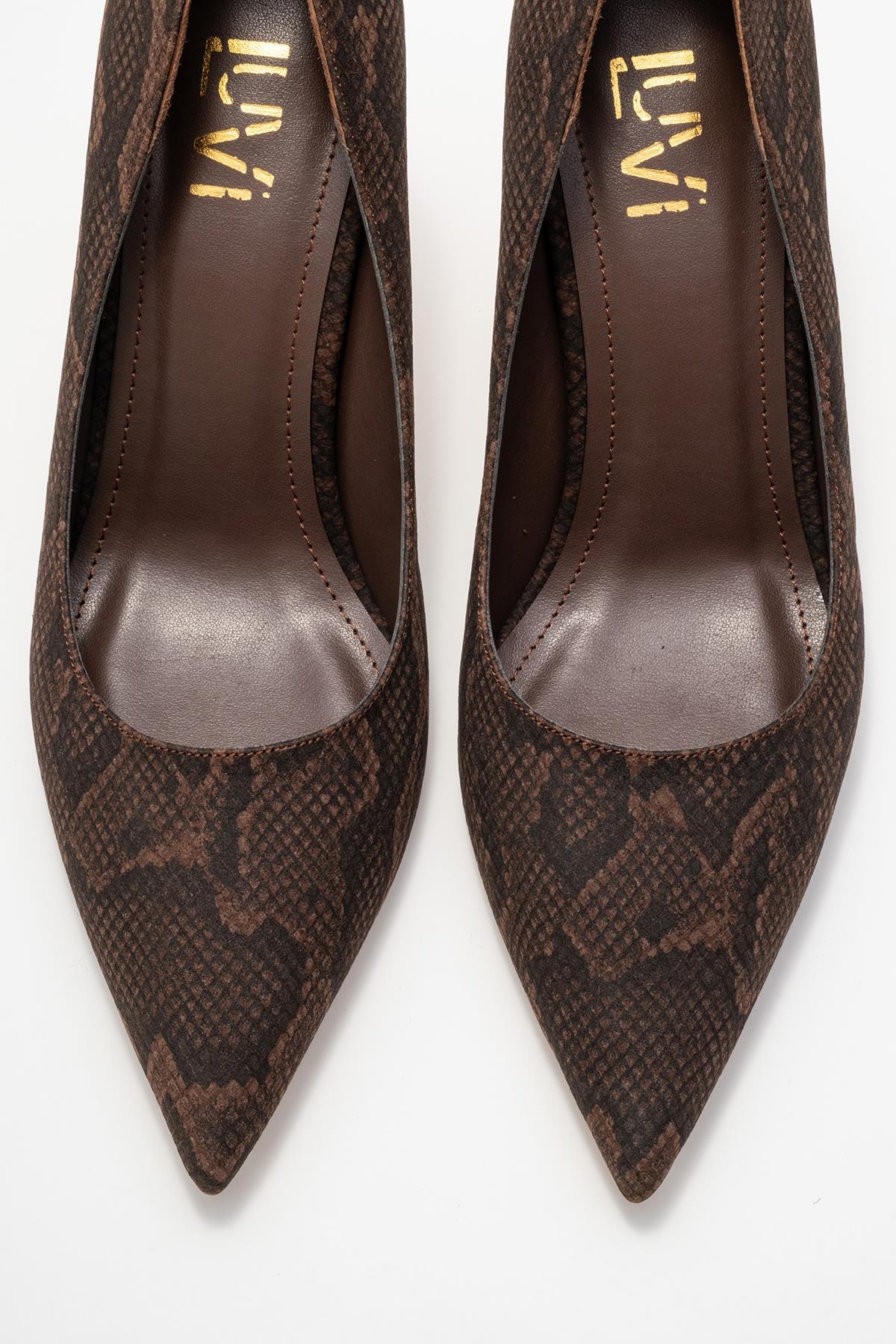 Hudson - Brown Stiletto Heel Shoe (Women) - Image 2