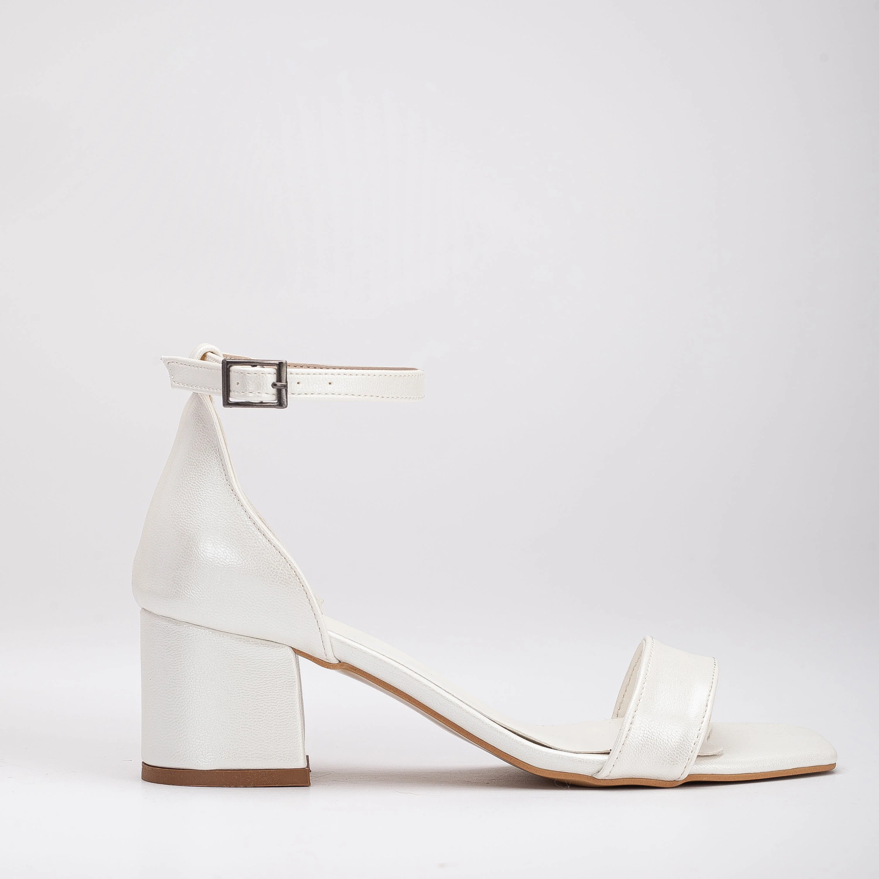 Illy - Ivory Block Heels with Pearls - Image 6