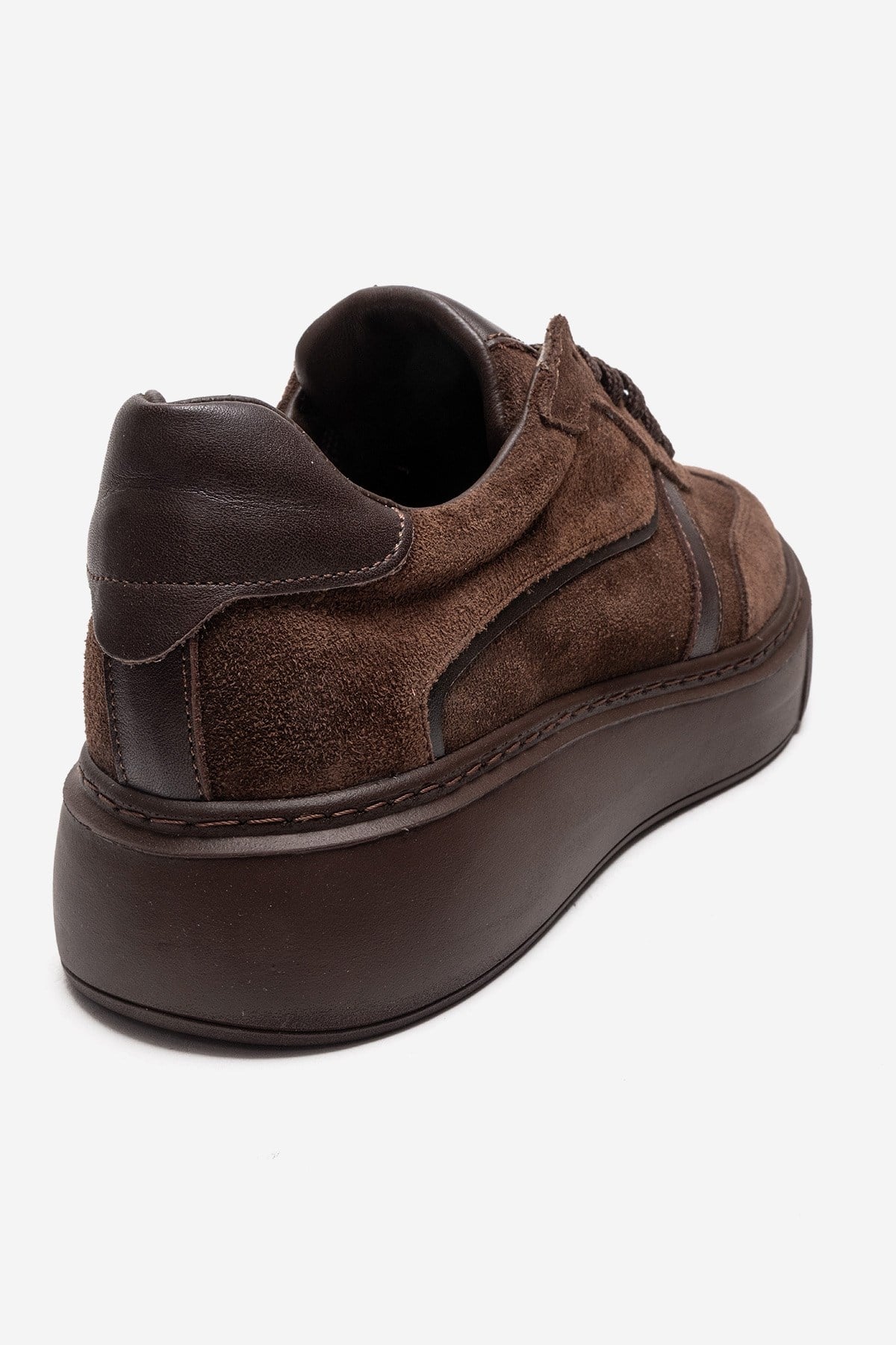 IVARA - Brown Suede Genuine Leather Everyday Sneaker (Women) - Image 5