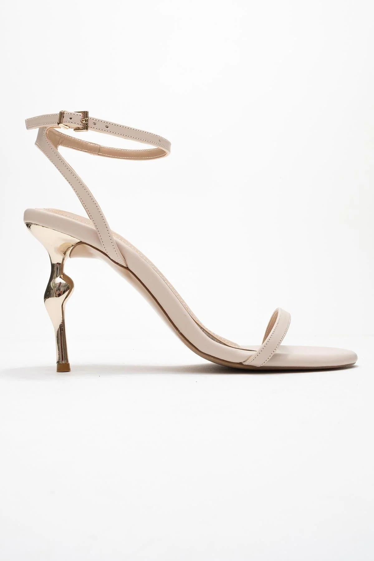 Jasmin - Beige Single-Band Stiletto Heel Shoe (Women) - Image 6