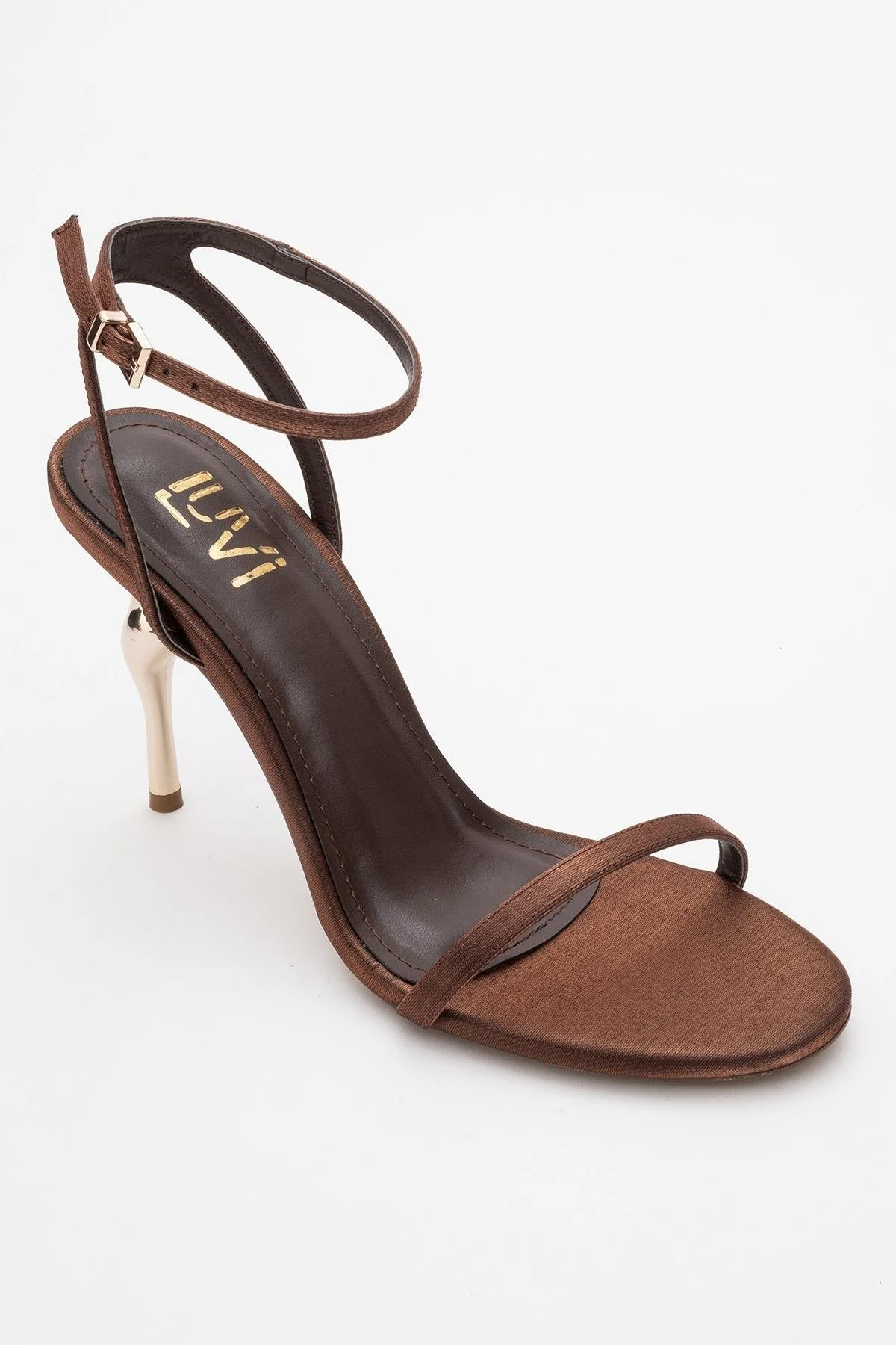 Jasmin - Cognac Satin Stiletto Pump (Women) - Image 3