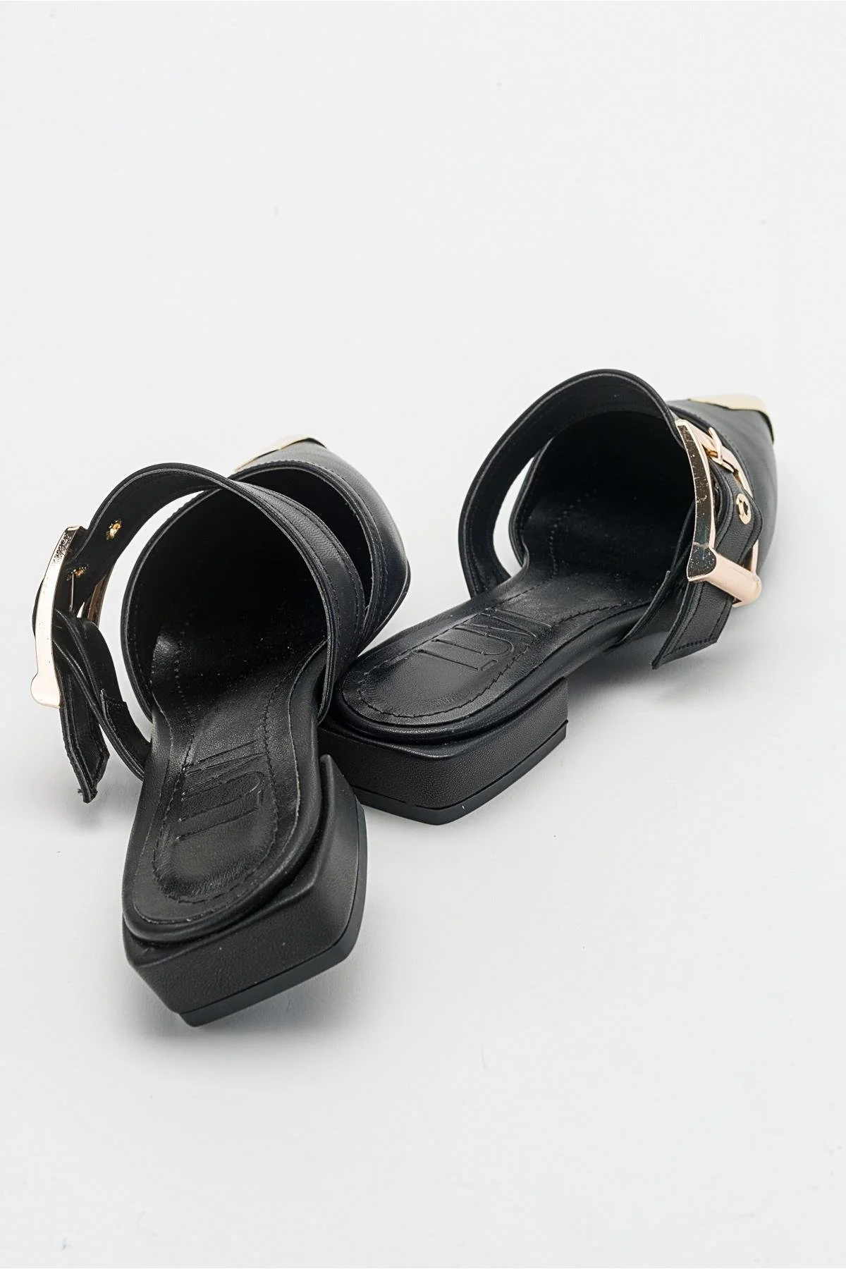 Jenni - Black Buckle Slide (Women) - Image 4