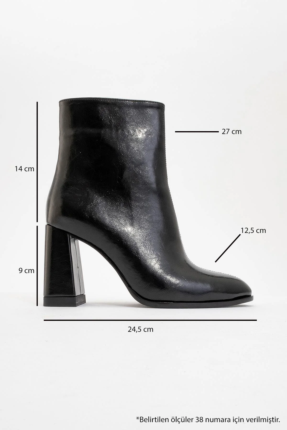 Jewel Black Cilt High Heel Boot (Women) - Image 4
