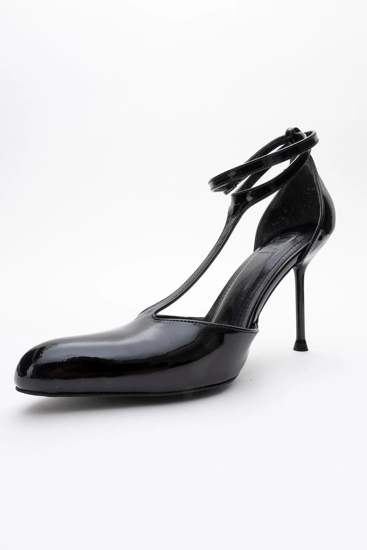 Jon - Black Patent Stiletto Heel Shoe (Women) - Image 4