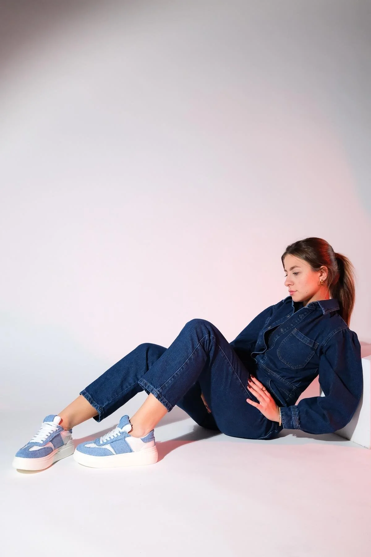 Jose - Blue Denim Sport Sneaker (Women) - Image 4