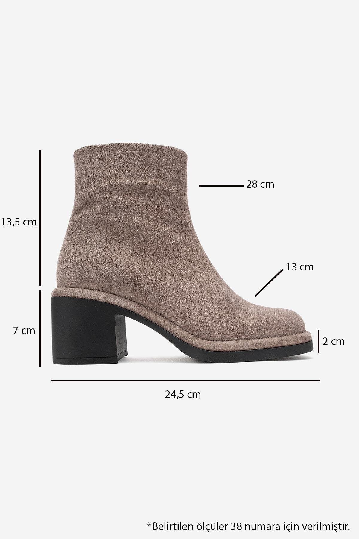 Junae - Taupe Genuine Leather Block Heel Boot (Women) - Image 6