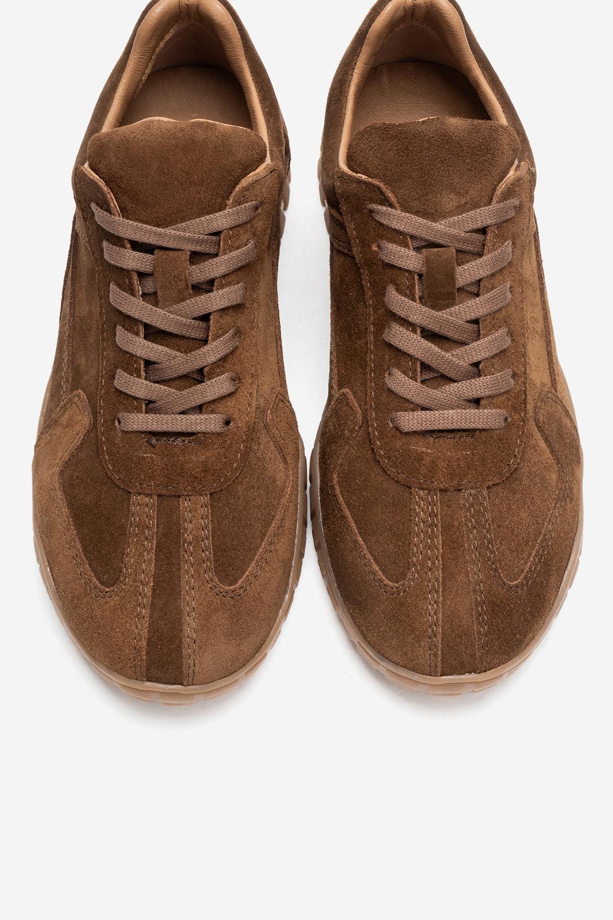 LARS - Cognac Suede Genuine Leather Sneaker (Women) - Image 2