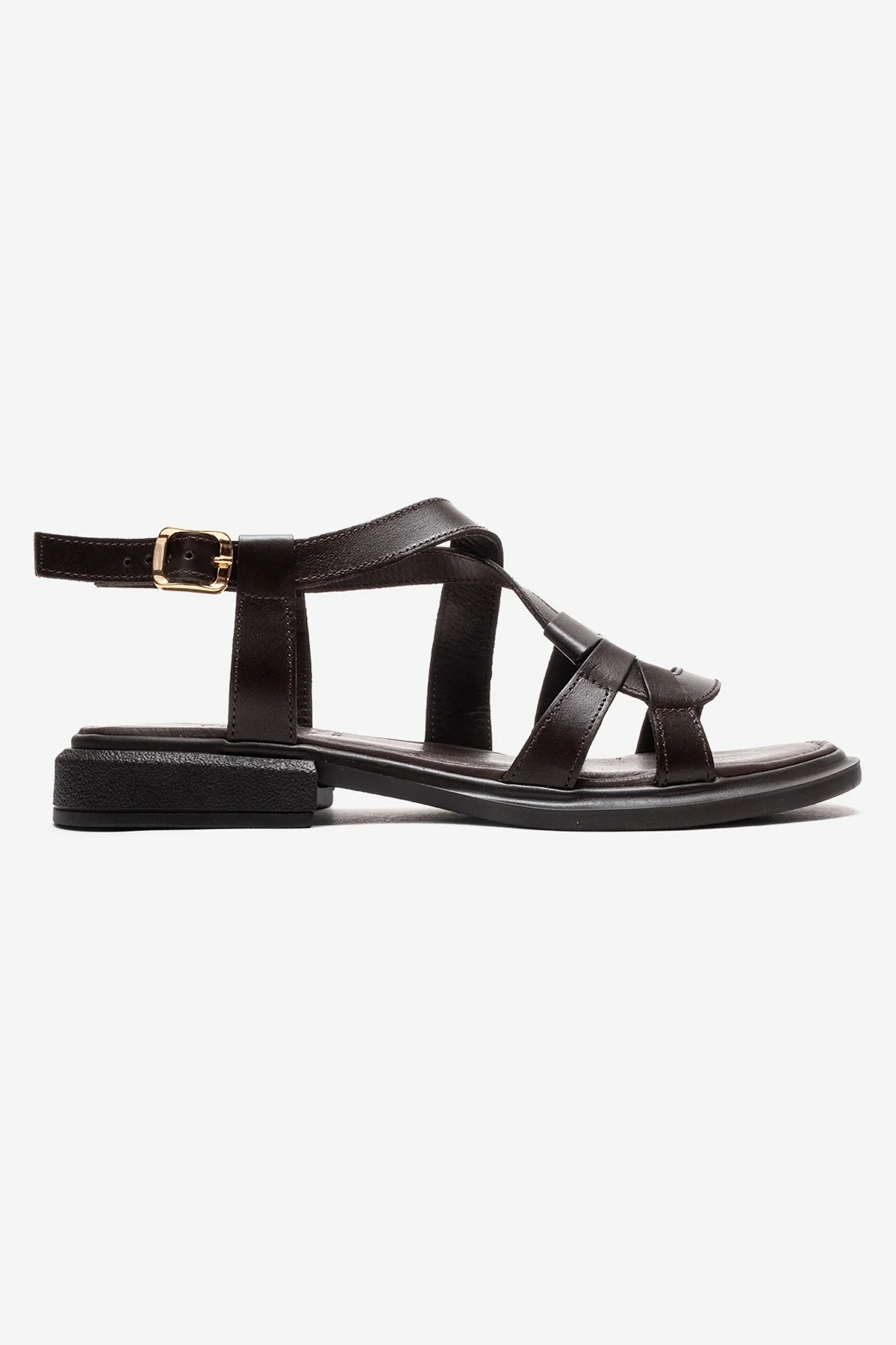 Laveda - Brown Genuine Leather Sandal (Women) - Image 4