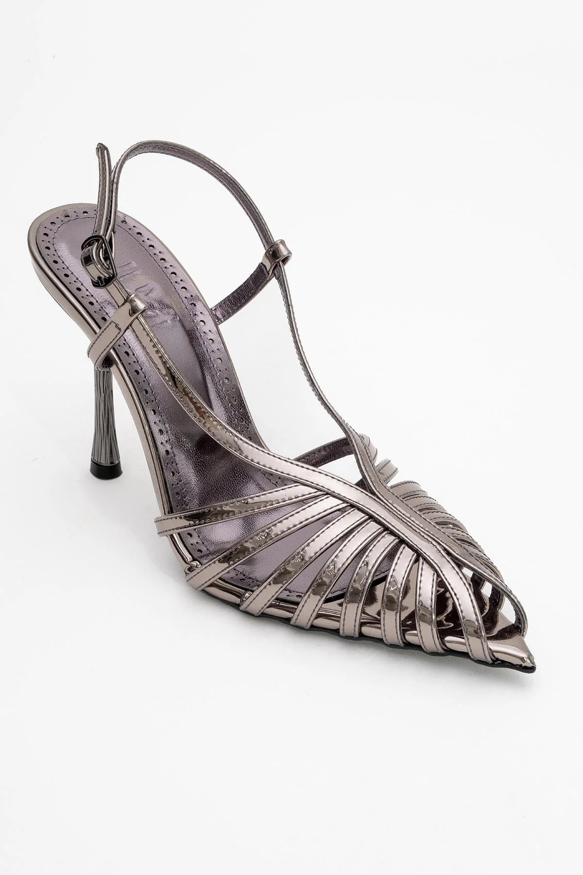 Leaf - Platinum Mirror High Heel Pump (Women) - Image 3