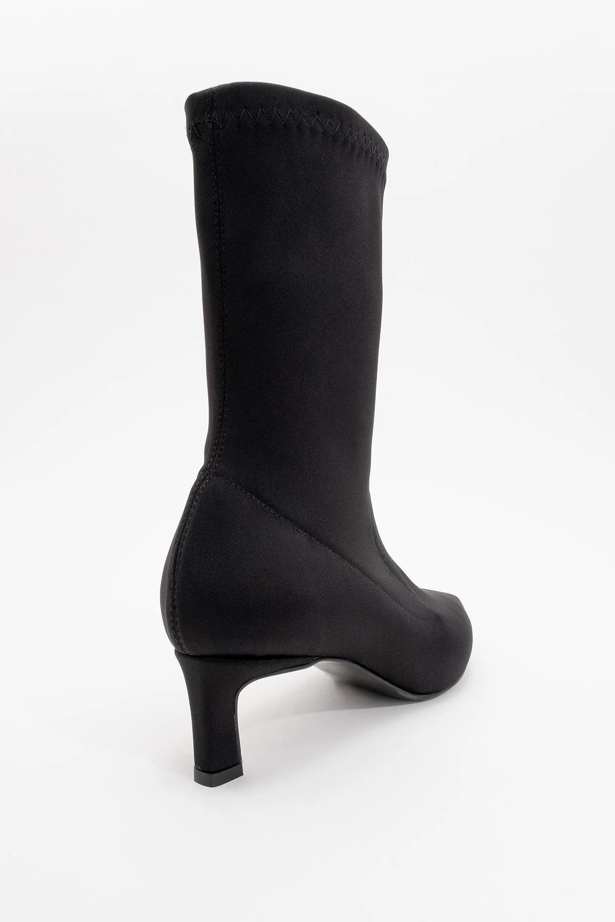 Lewin Black Stretch Pointed Toe Stiletto Boot (Women) - Image 3