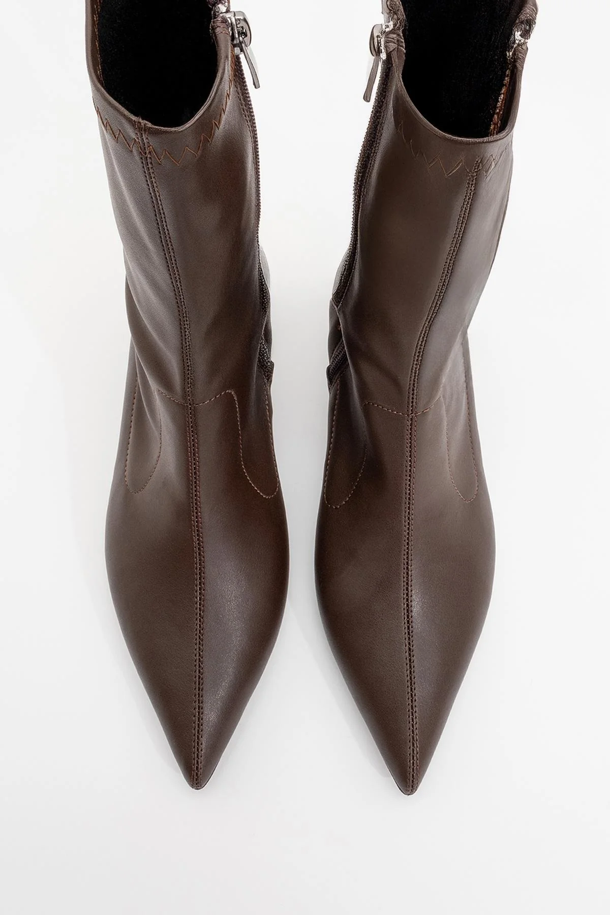 Lewin Brown Pointed Toe Stiletto Boot (Women) - Image 2